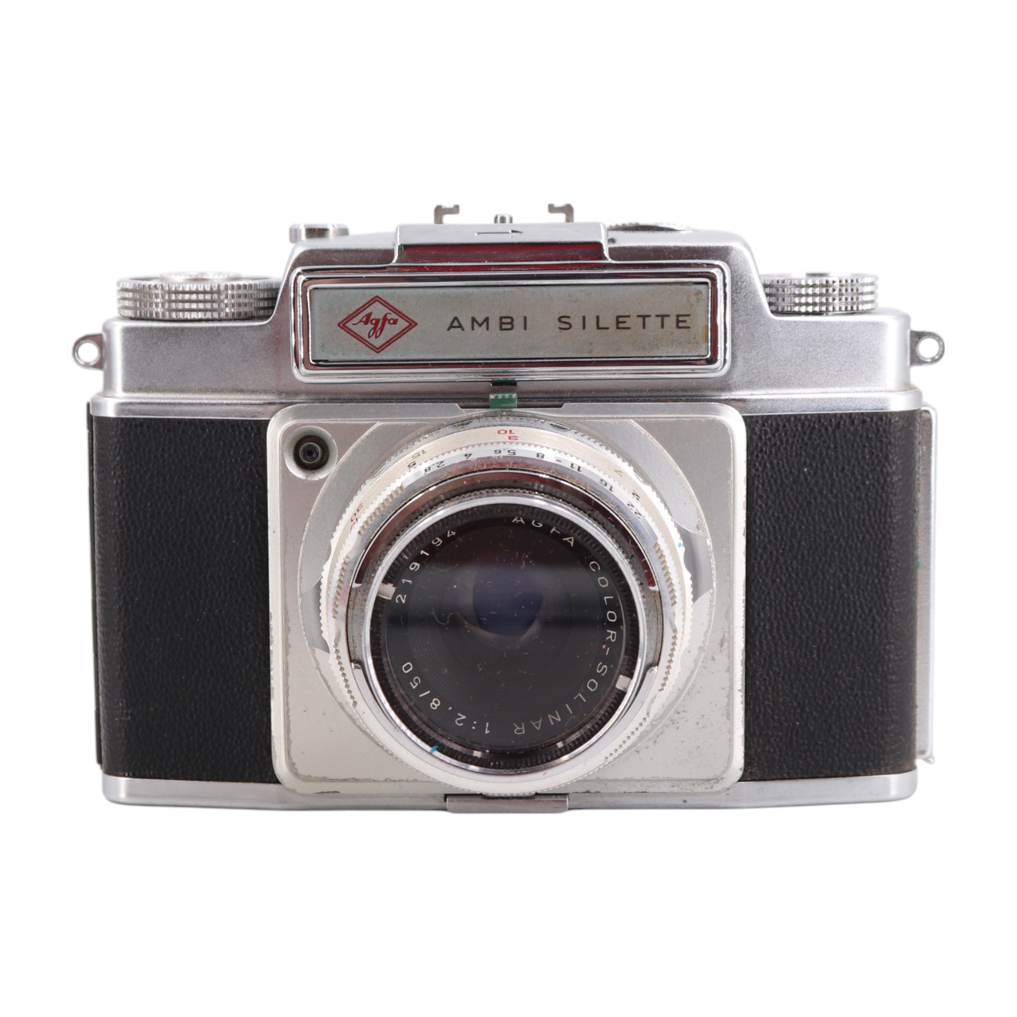An Agfa Ambi Silette 35mm Film Rangefinder Camera, in leather case,1957-1961, mounted with an Agfa - Image 6 of 8