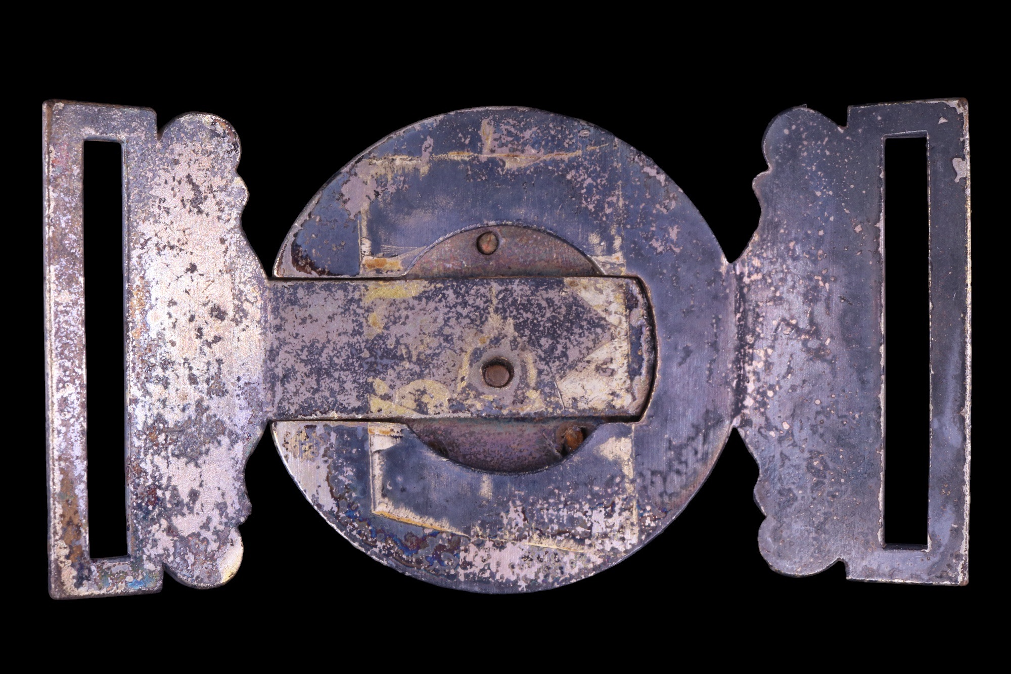 A Northumberland Fusiliers officer's waist belt locket - Image 2 of 2