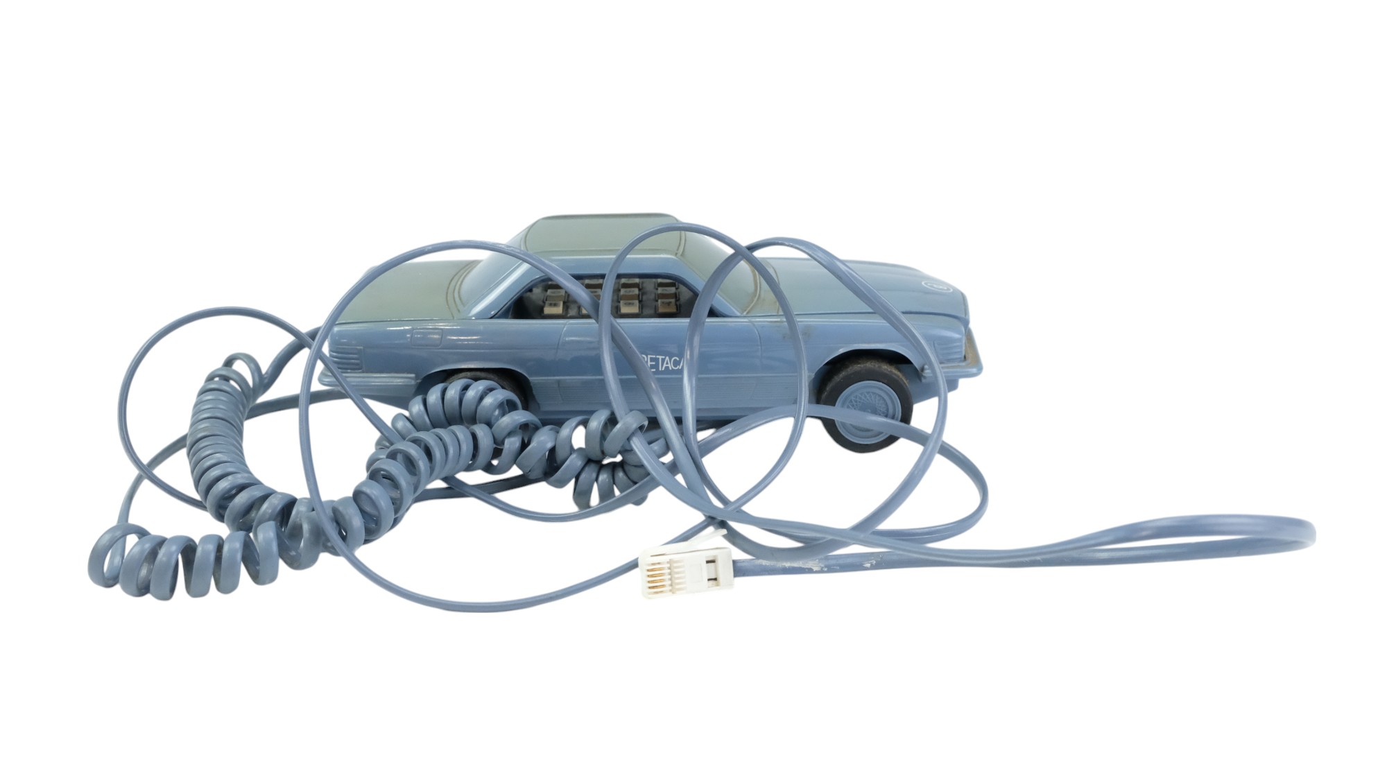 A 1980s Betacom Betacar novelty telephone modelled as a car, 22 x 9.5 x 7 cm - Image 5 of 5