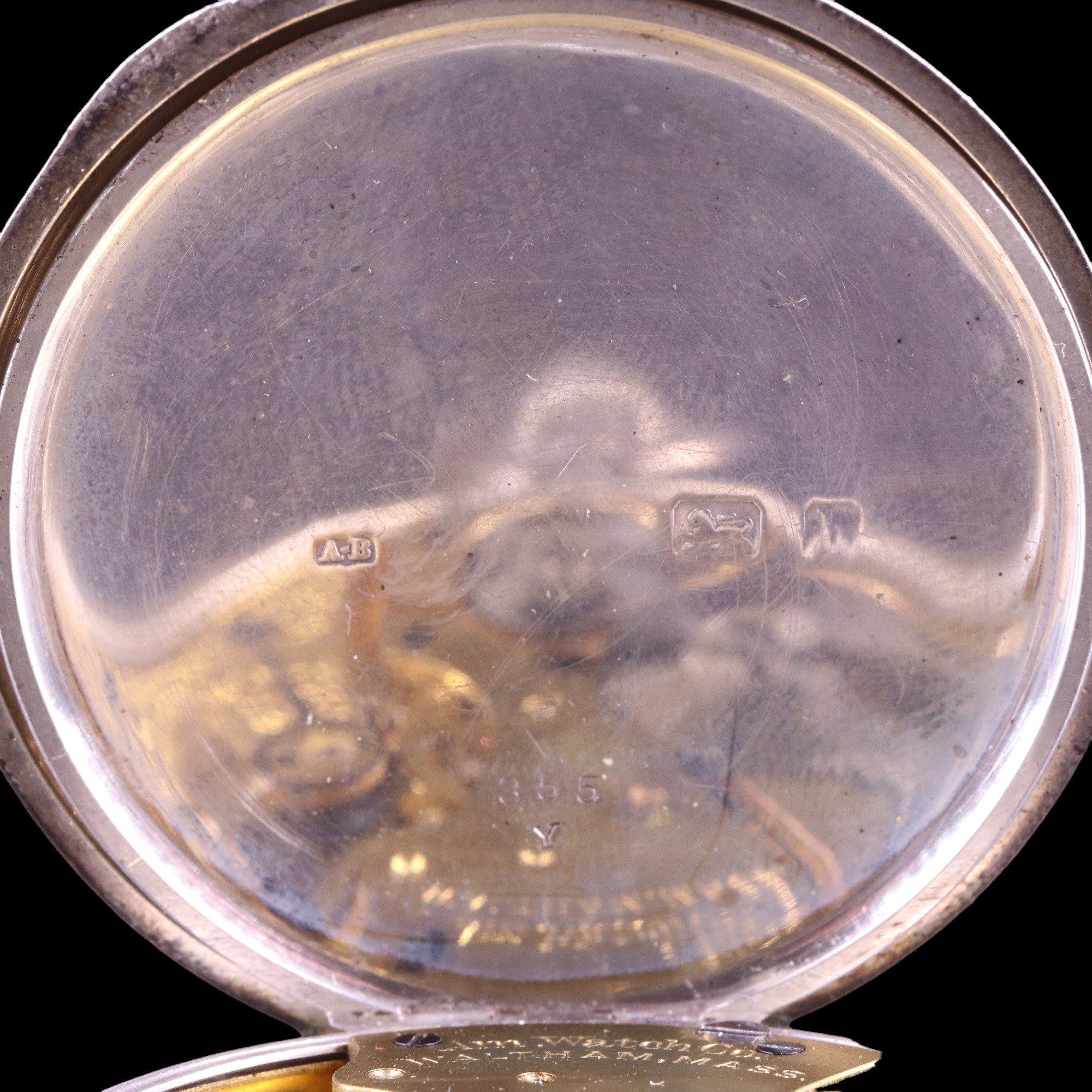 An Edwardian silver pocket watch by Waltham, having a crown-wound movement and white enamel face - Image 4 of 5