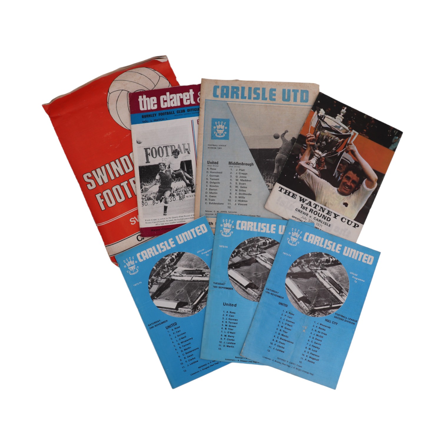 A collection of 1960s and 1970s Carlisle United Football Club matchday programmes, 1966/67-1979/80 - Image 2 of 12