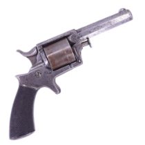 A Victorian Tranter patent single-action rimfire revolver, having a 3.5 inch rifled barrel of .32