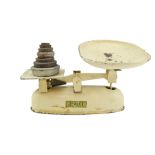Vintage Harper kitchen scales and weights, mid 20th Century