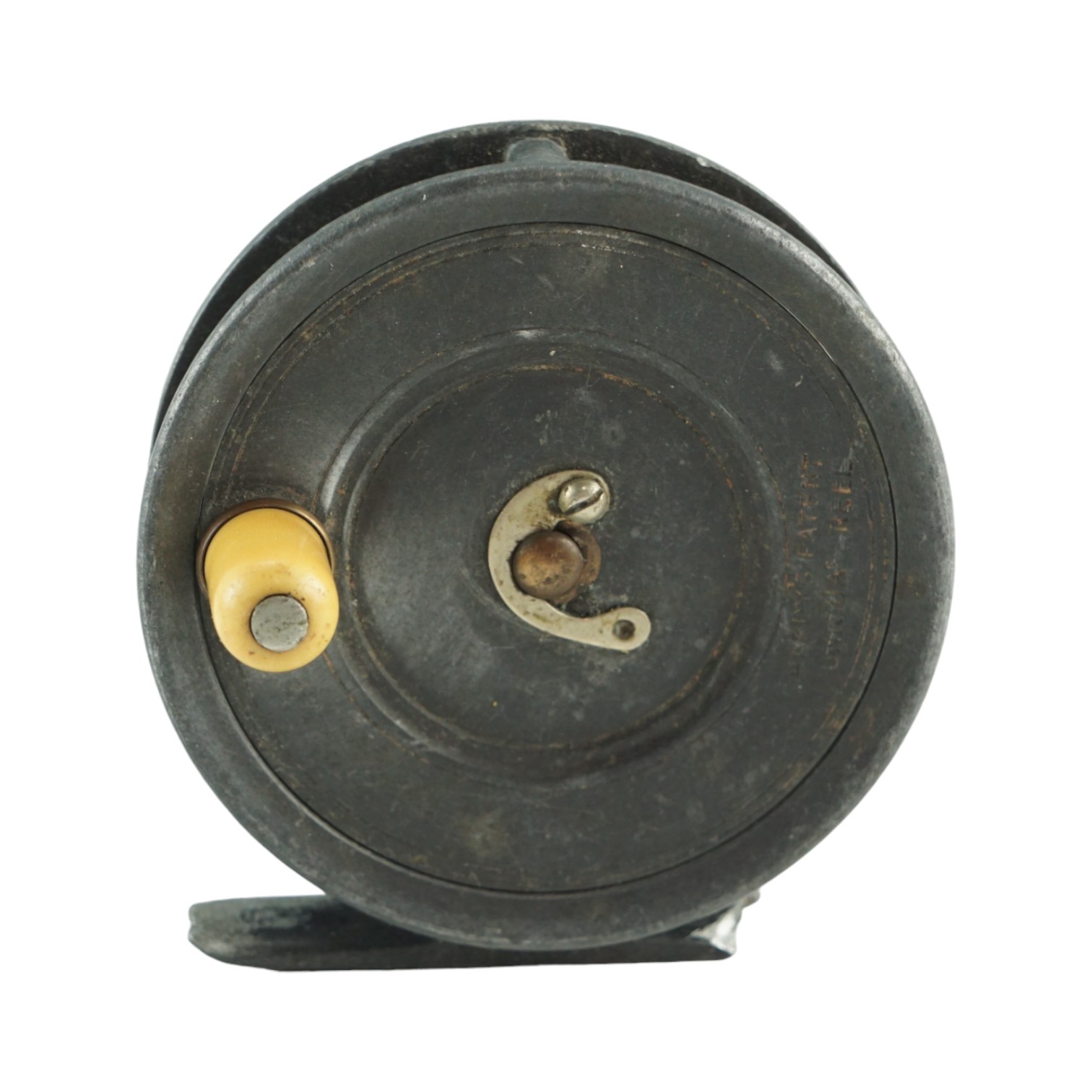 An early 20th Century Hardy Uniqua centre-pin fly fishing reel, 72 mm, (a/f)