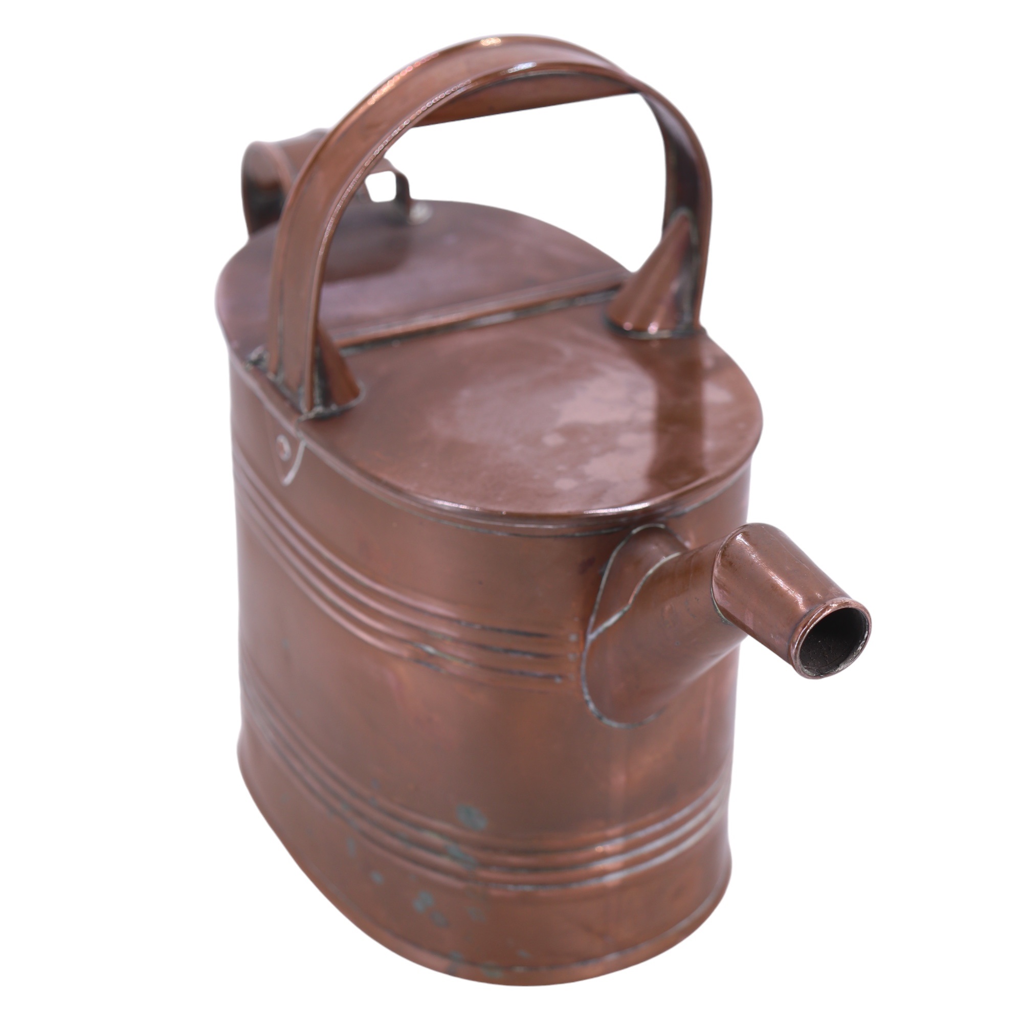 A copper water carrier can by Army & Navy TSL of London together with a similar brass example, - Image 6 of 7