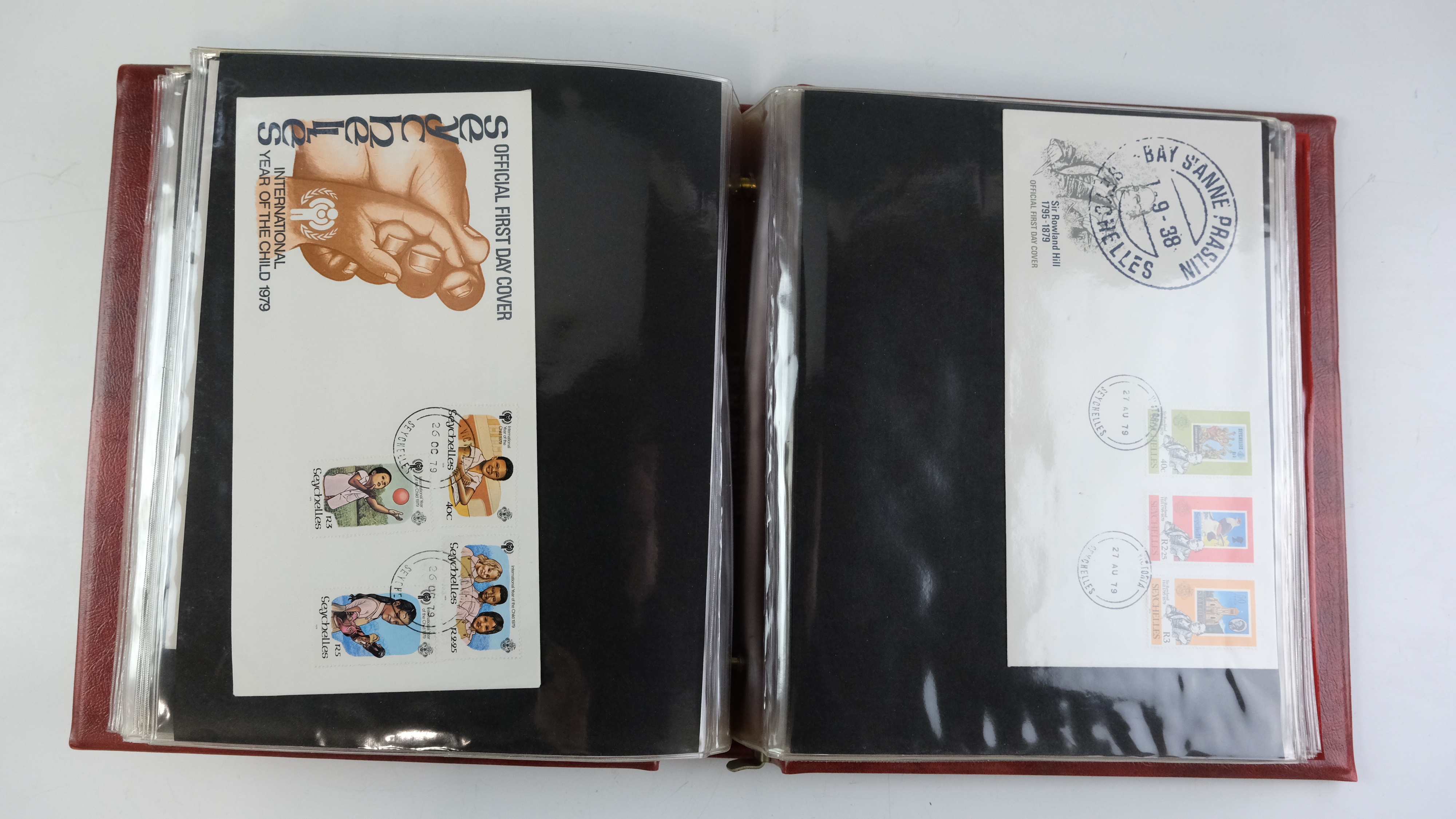 A large quantity of albums containing various world stamp covers including royal commemoratives, - Image 120 of 154