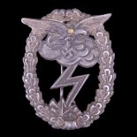 A German Third Reich Luftwaffe Ground Assault War Badge, (a/f)