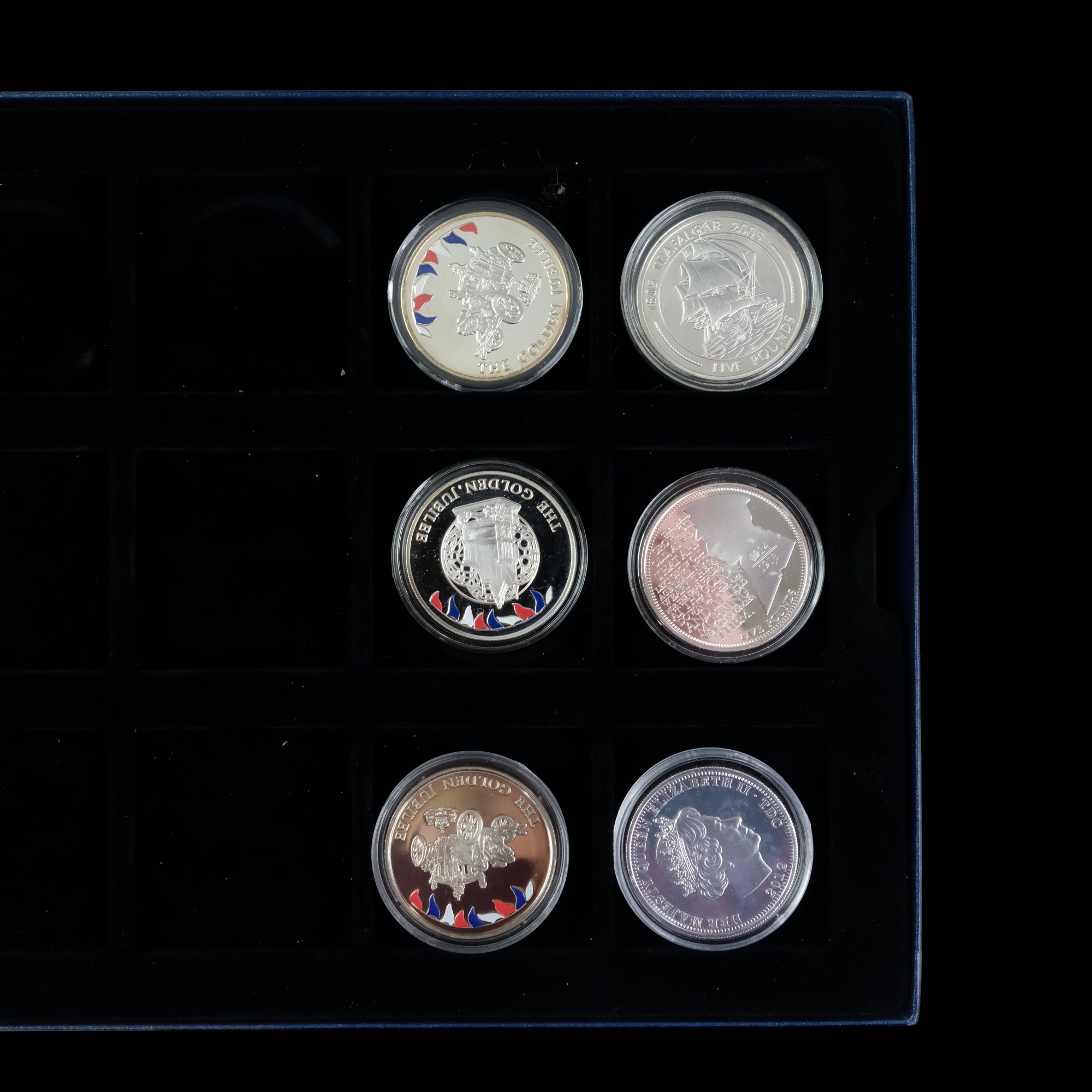 The Queen's 80th Birthday minting error coin set together with six silver GB commemoratives - Image 2 of 6
