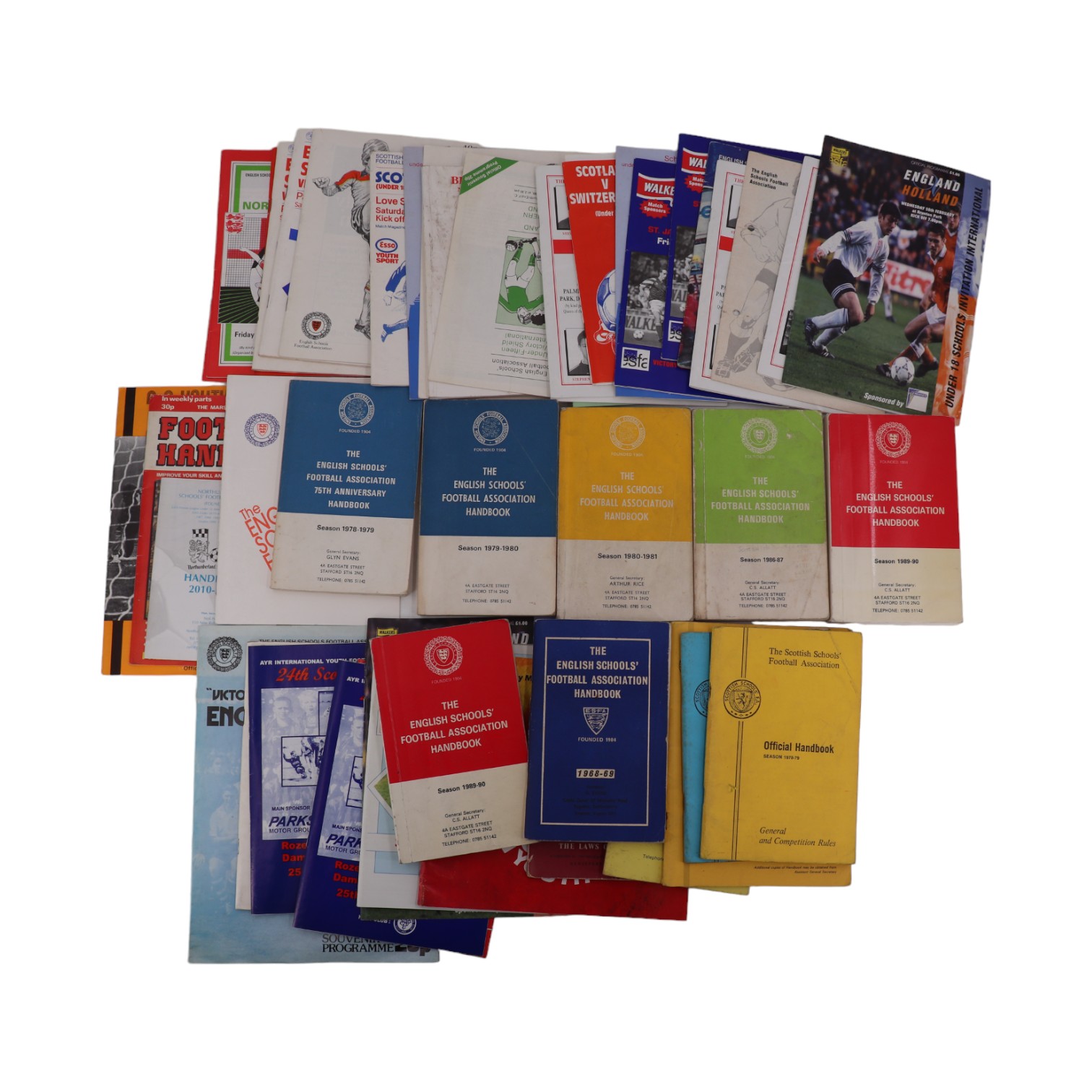 A group of 1960s and later English and Scottish Schools' Football Association Handbooks together - Image 2 of 6