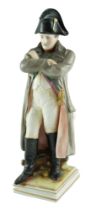 A late 19th Century Rudolstadt Volkstedt porcelain Napoleonic figurine, height 21 cm
