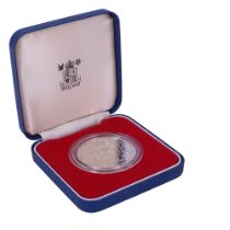 A Royal Mint silver proof 1977 Silver Jubilee crown coin