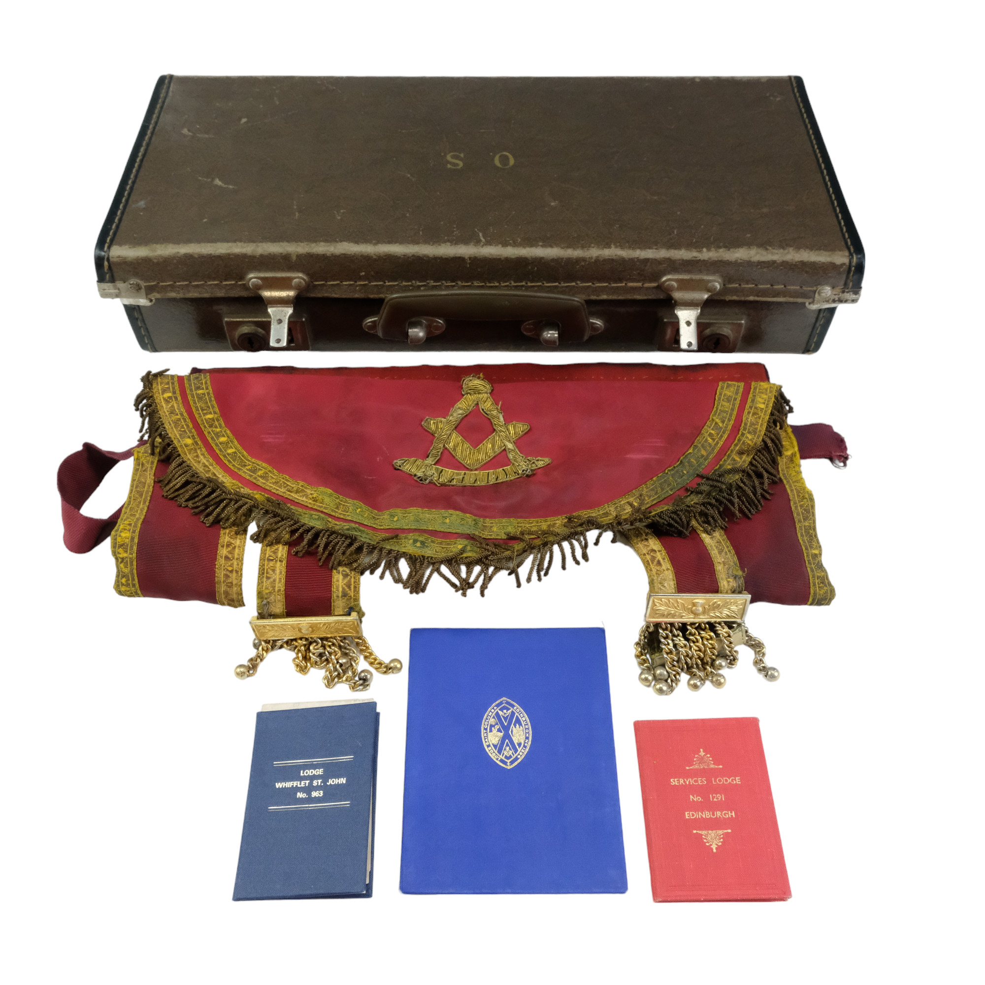 A quantity of Masonic cased regalia and ephemera