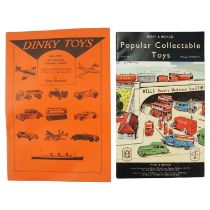 Two publications relating to vintage toys comprising a "Dinky Toys 1941-1950" magazine by Meccano