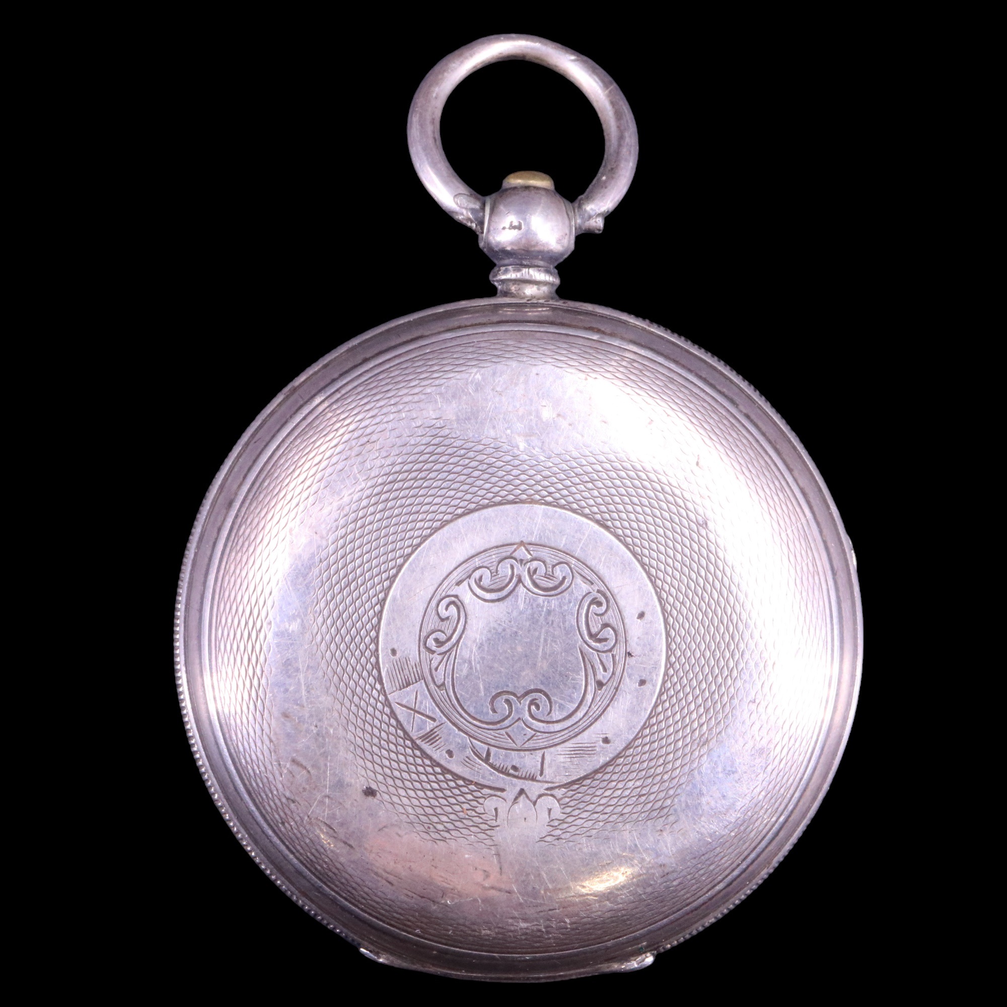 A late Victorian silver pocket watch by H Stone of Leeds, having a key-wound lever movement and - Image 2 of 4