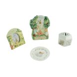 A small quantity of Beatrix Potter's Peter Rabbit ceramics comprising a Border Fine Arts Jemima
