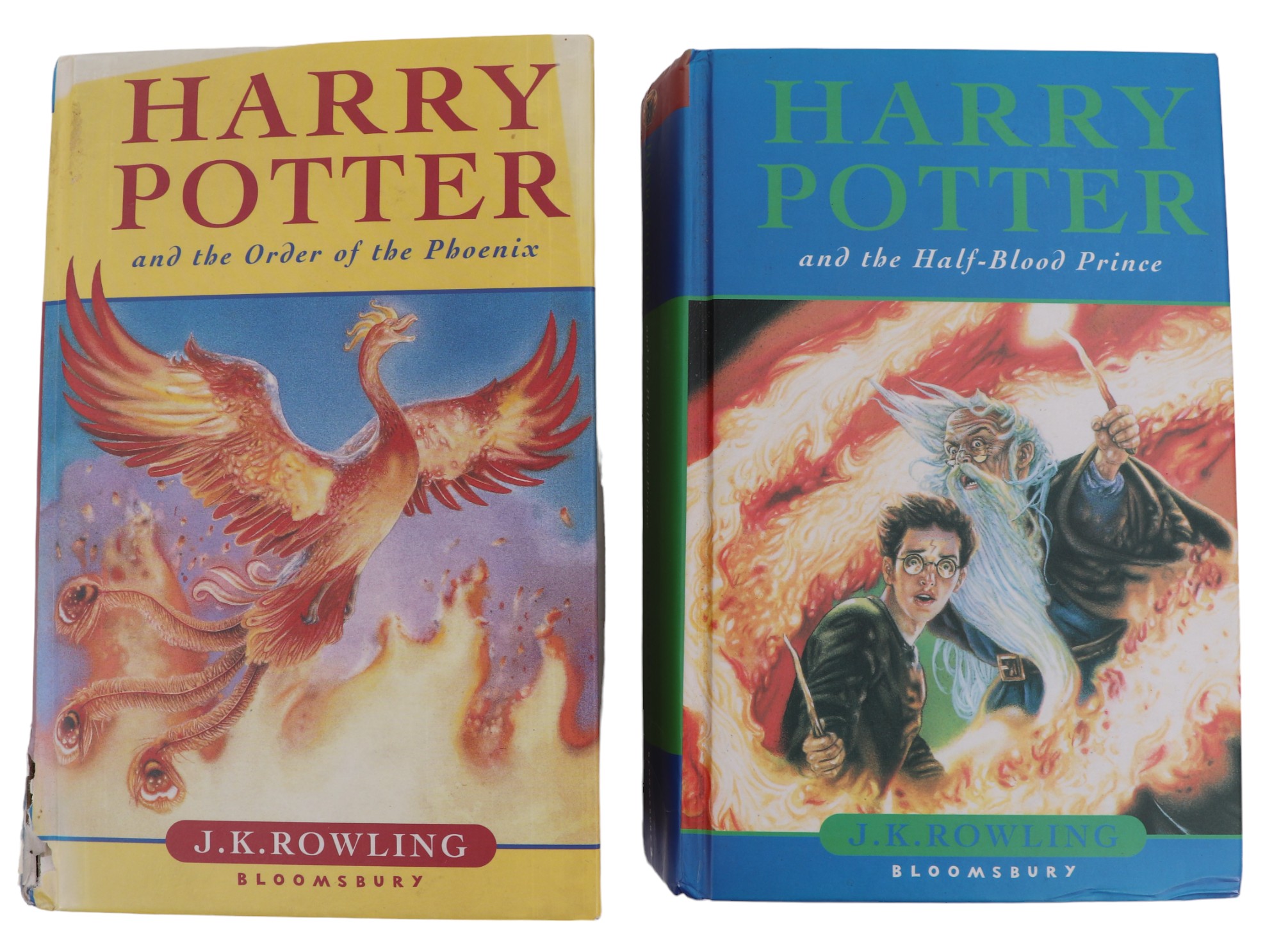 J K Rowling, "Harry Potter and the Order of the Phoenix" and "Harry Potter and the Half-Blood - Image 2 of 2