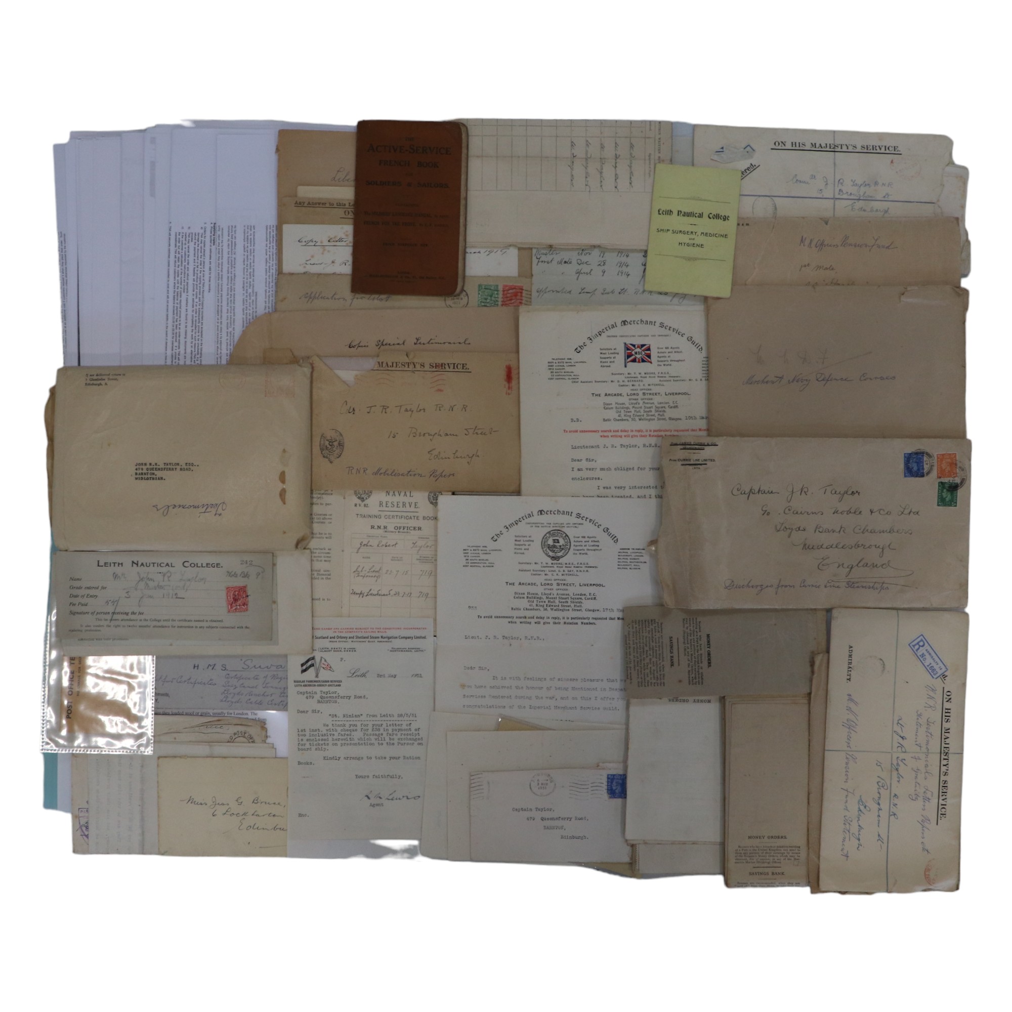 An extensive Great War Royal Navy Reserve document group, pertaining to Captain John Robert - Image 2 of 10