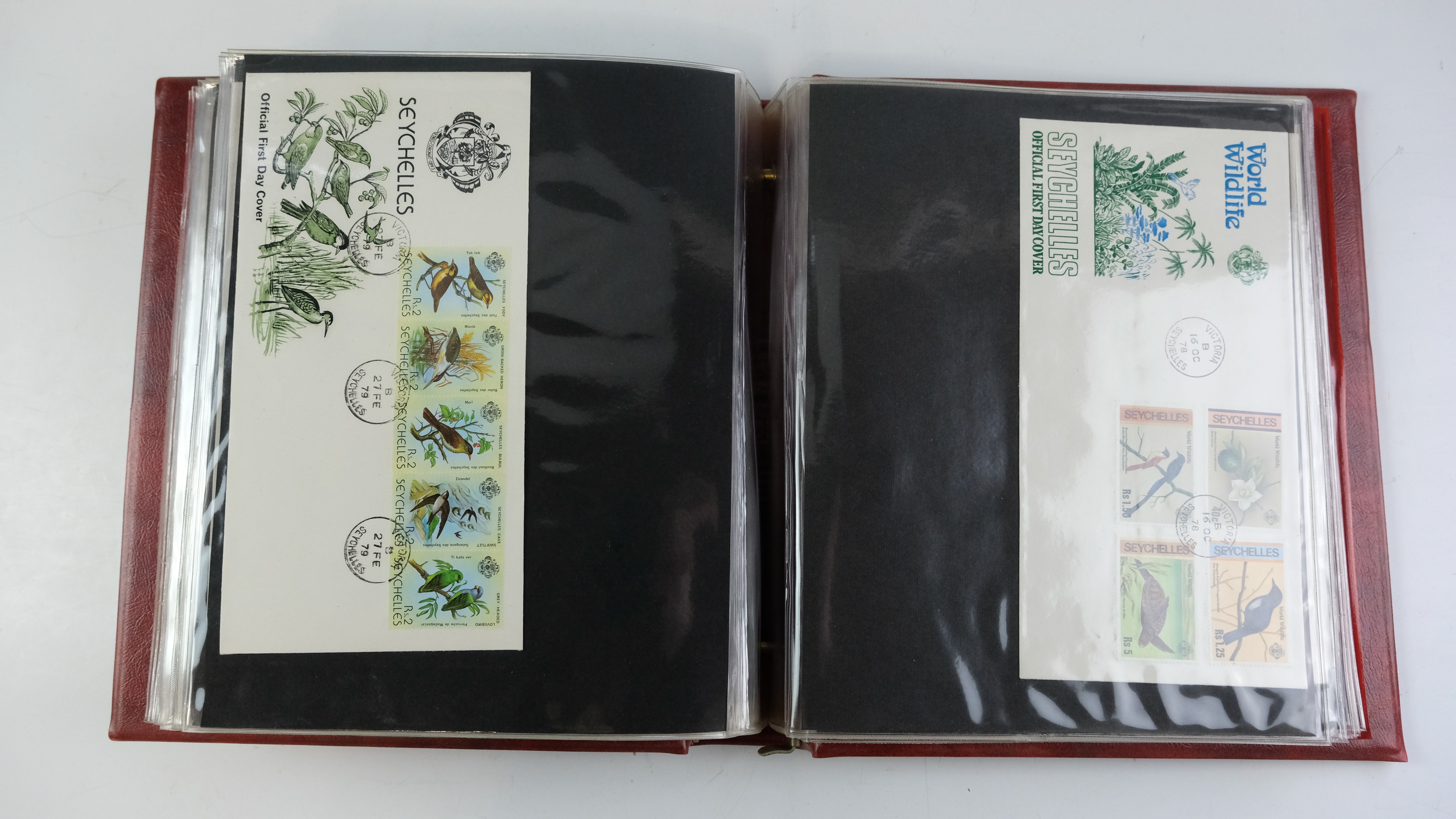 A large quantity of albums containing various world stamp covers including royal commemoratives, - Image 122 of 154
