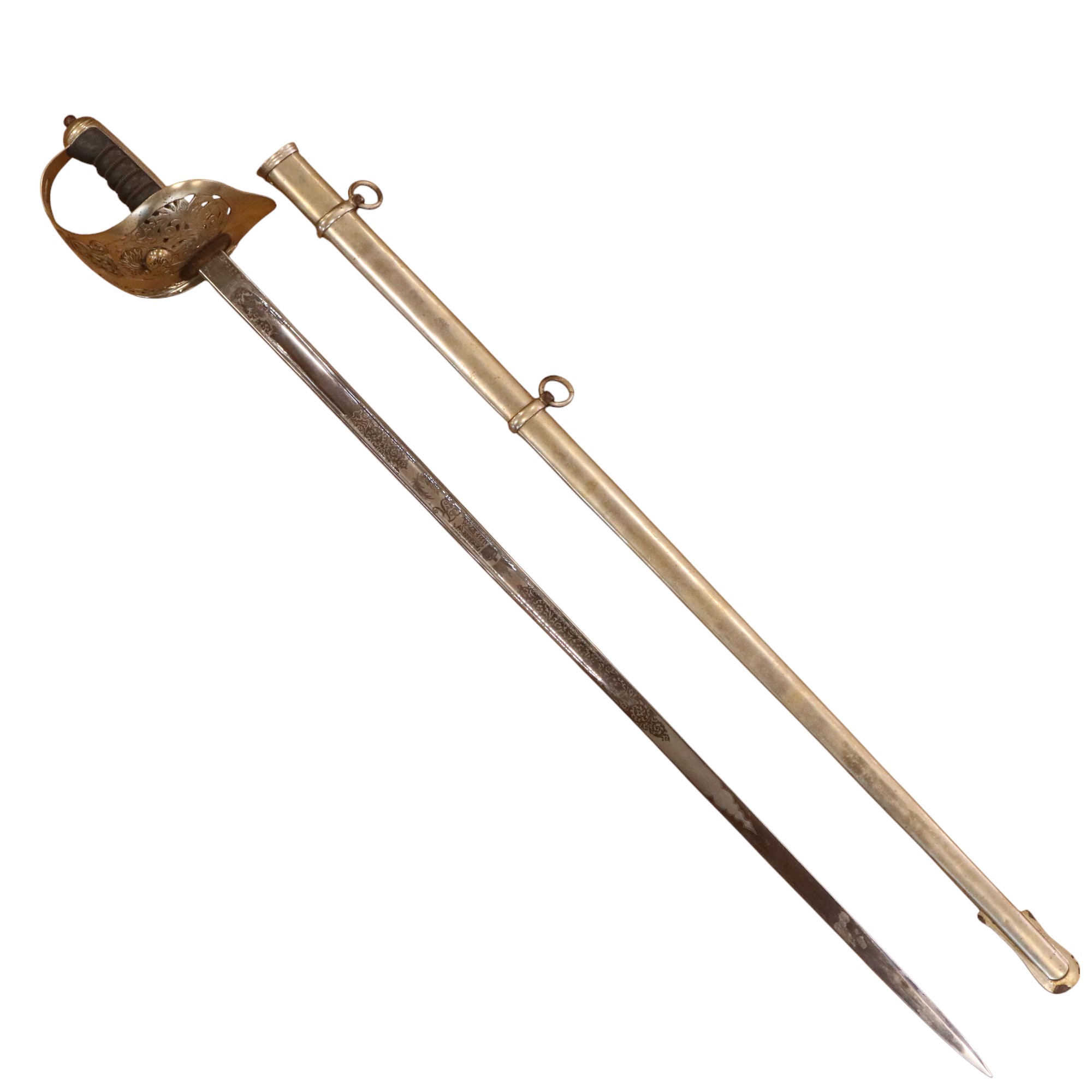 A George V Pattern 1897 infantry officer's sword, by Wilkinson, its guard bearing an affixed - Image 2 of 7