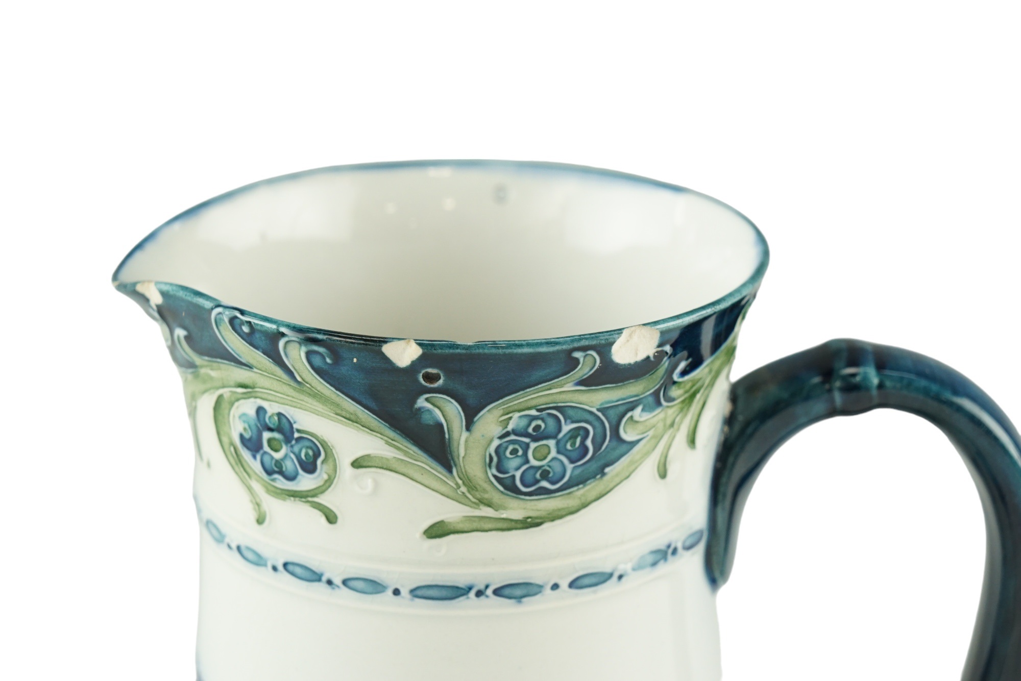 An early 20th Century William Moorcroft / James Macintyre & Co Florian Ware jug, having blue and - Image 2 of 7