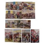 A group of 26 "Battles For The Flag" military postcards by D C Thomson for The Wizard and Rover