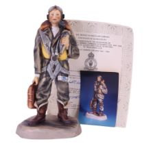 A limited edition "RAF Bomber Aircrew 1941-1944" figurine by Ashmore Fine China, 142/250, with