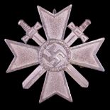 A German Third Reich War Merit Cross, first class, with swords, maker-marked L/15