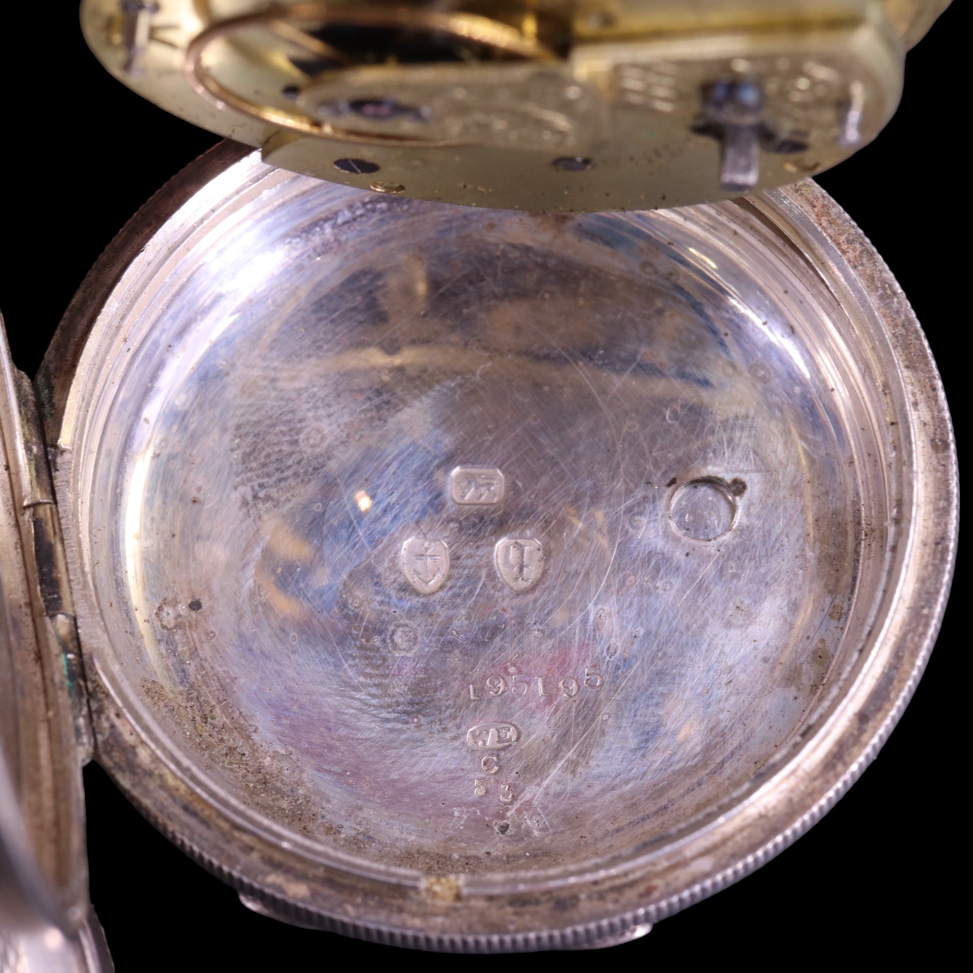 A late 19th Century silver pocket watch, having a crown-wound and pin-set movement, (un-named, - Image 6 of 9