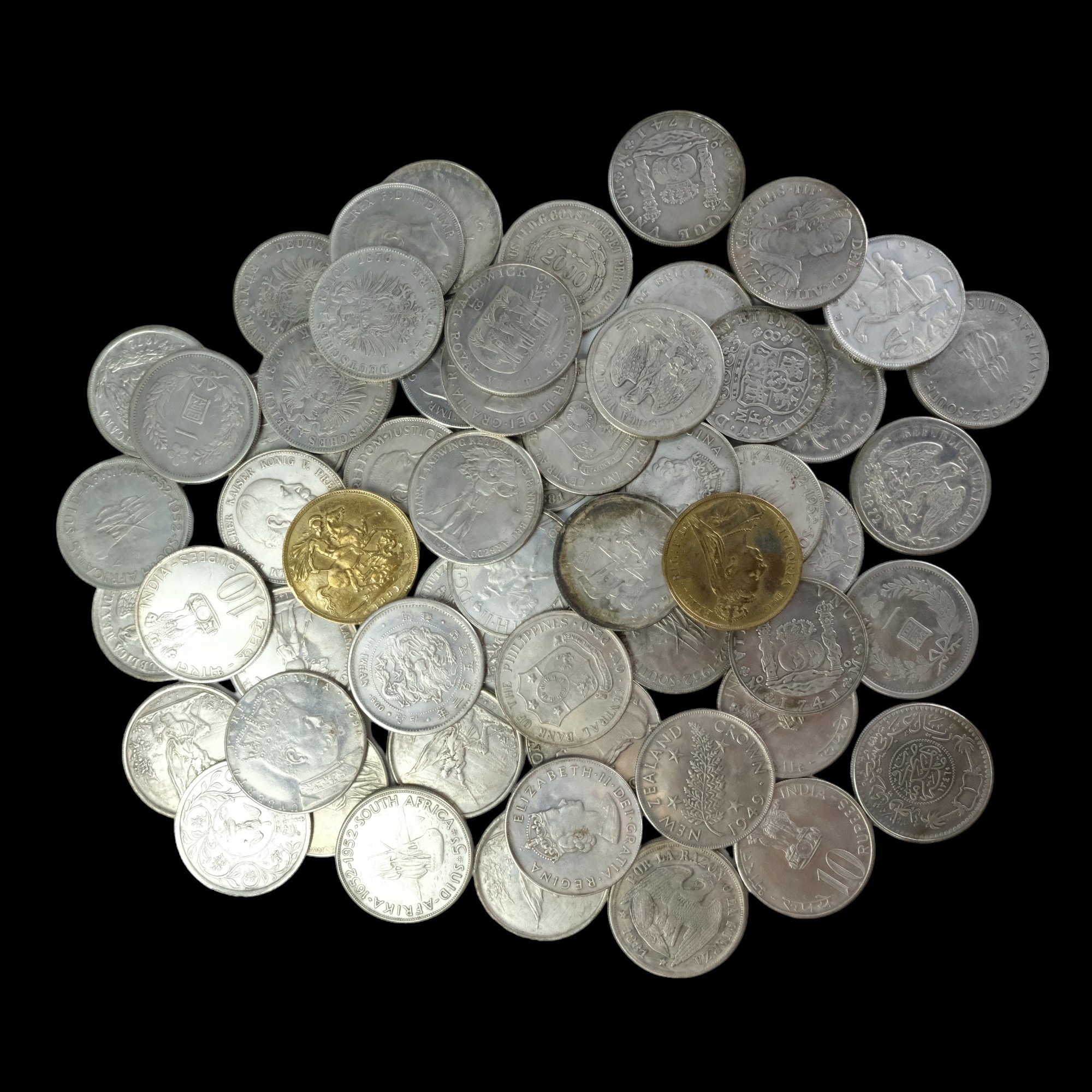 A group of silver reproduction world coins, 1004 g - Image 2 of 2