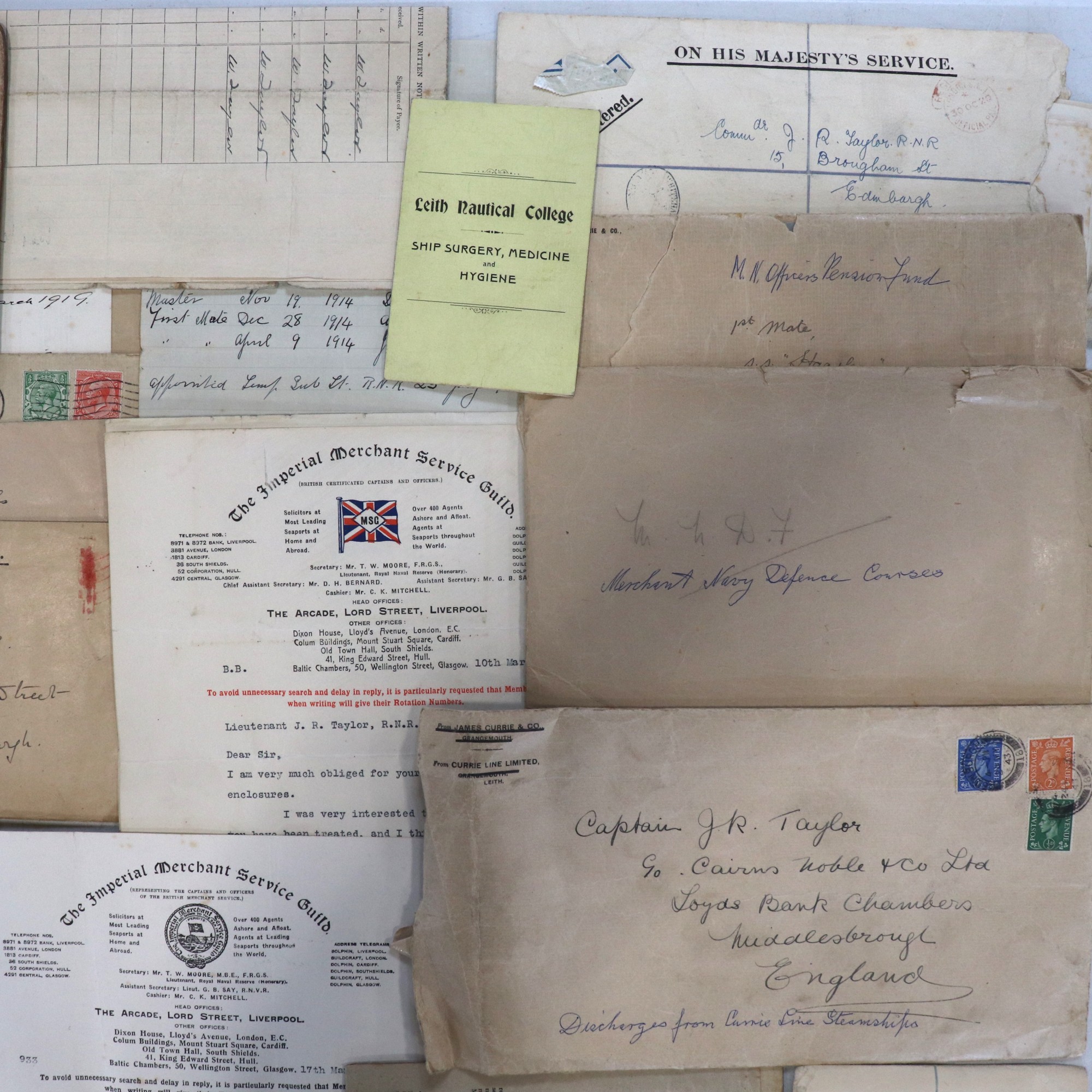 An extensive Great War Royal Navy Reserve document group, pertaining to Captain John Robert - Image 5 of 10