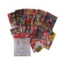 A group of 1980s and later Sunderland Association Football Club matchday programmes together with