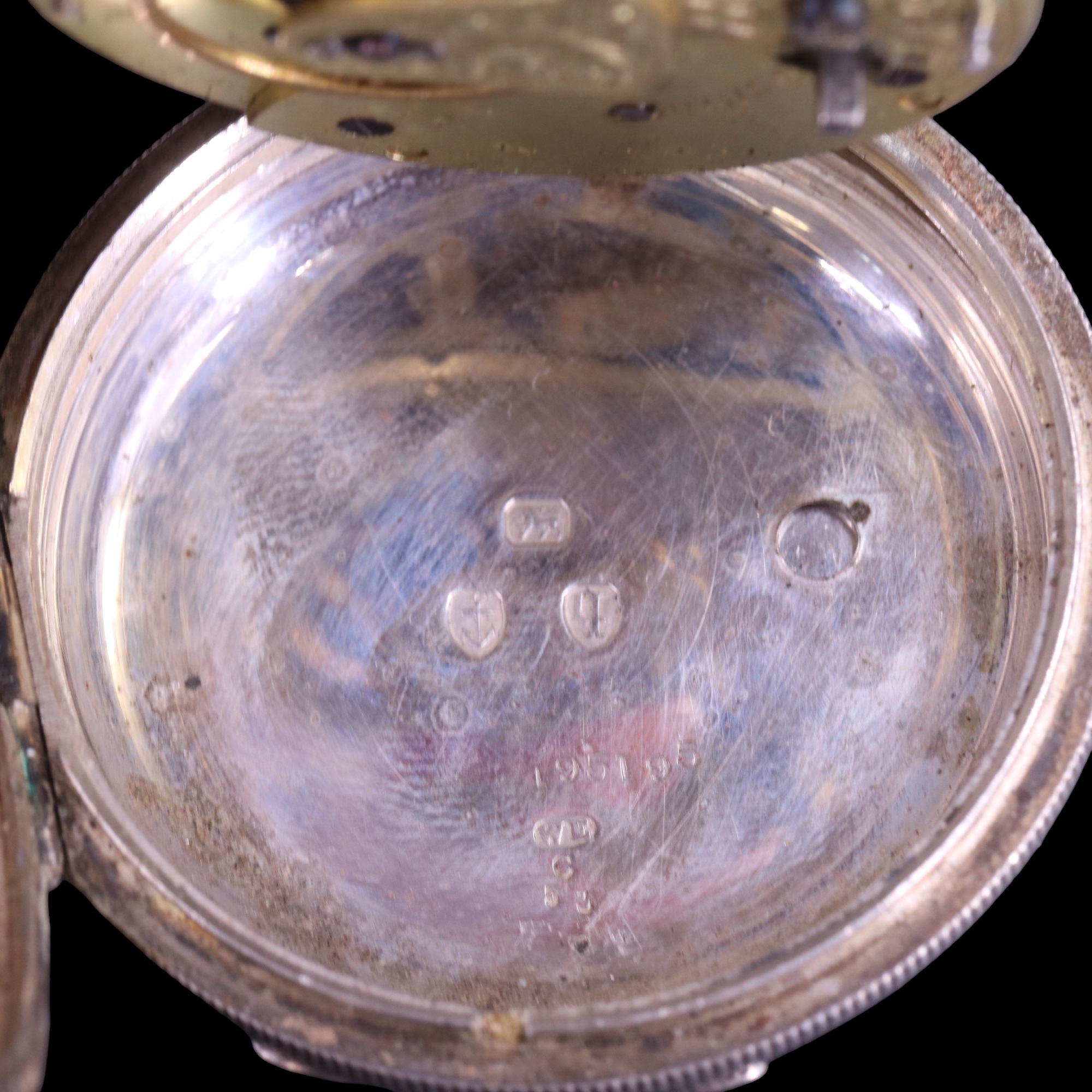 A late 19th Century silver pocket watch, having a crown-wound and pin-set movement, (un-named, - Image 5 of 9