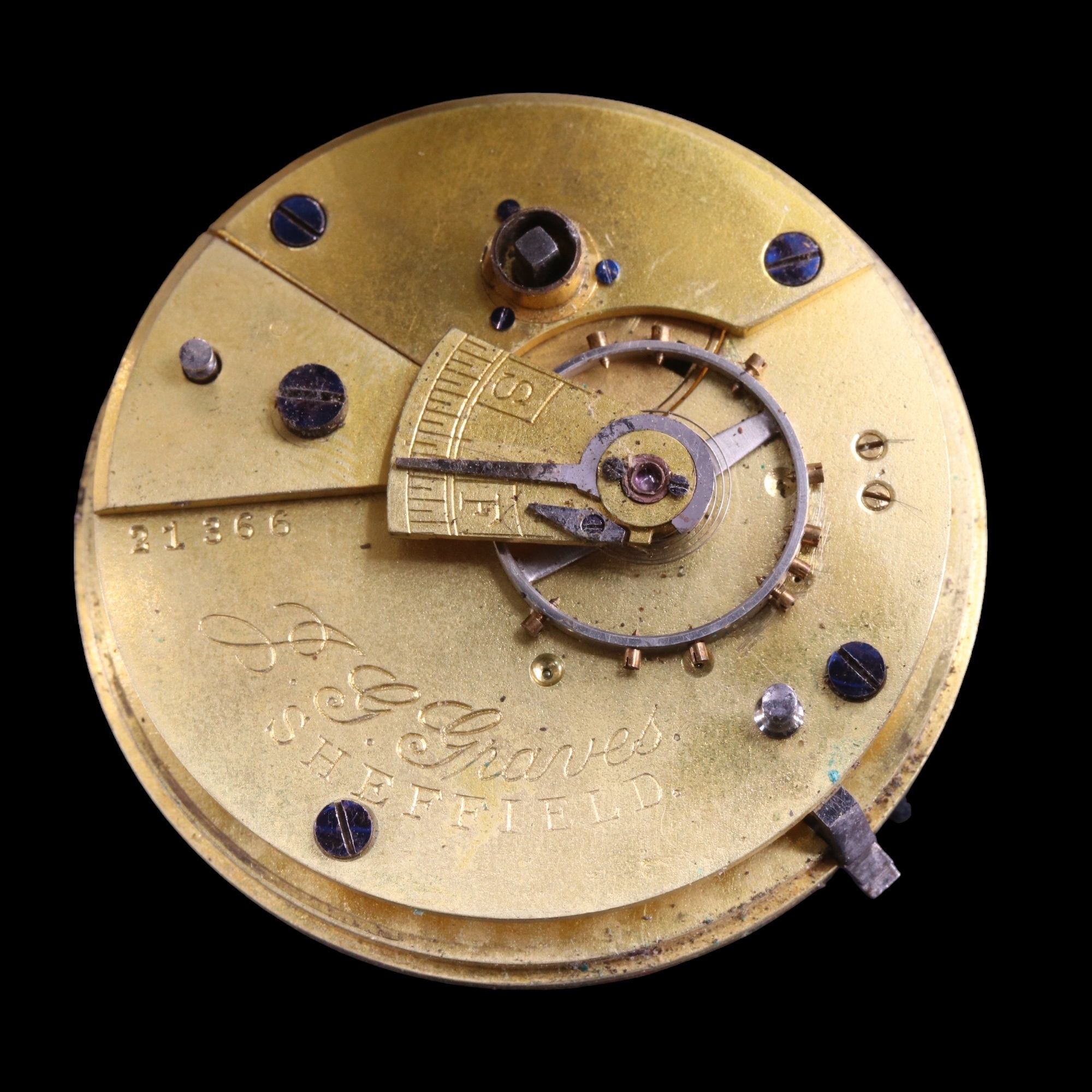 An early 20th Century 'The "Express" English Lever' silver pocket watch by J G Graves of - Image 4 of 8