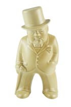 A Winston Churchill ceramic figurine "Our Gang" by The Bovey Pottery of Devon, 20 cm