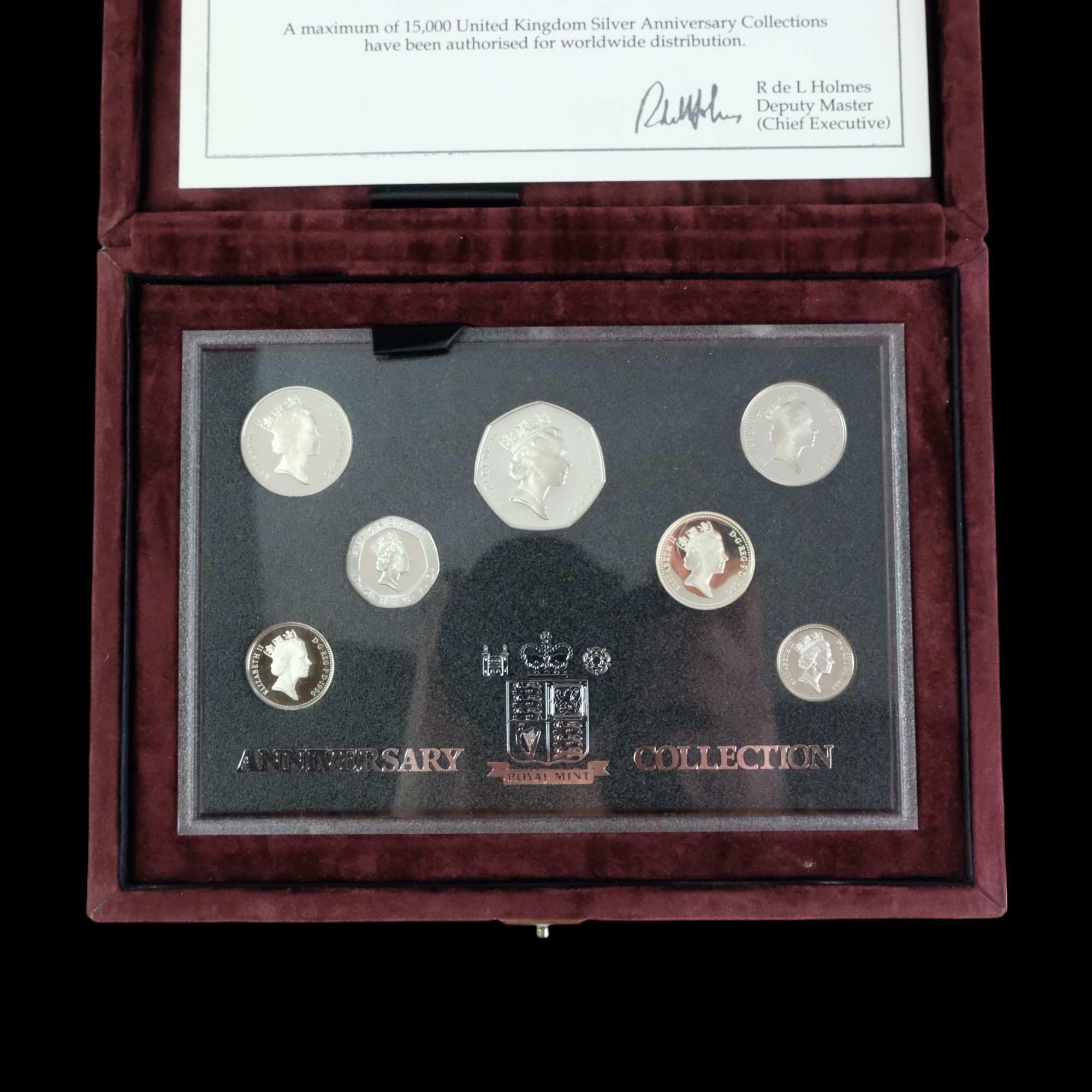 A Royal Mint cased limited edition 1996 UK Silver Anniversary Collection silver proof circulation - Image 3 of 5