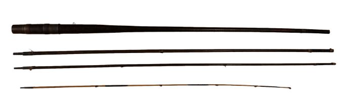 A Victorian Chevalier Bowness & Son, 12 & 14 Bellyard, Temple Bar, Greenheart fly fishing rod, 12'