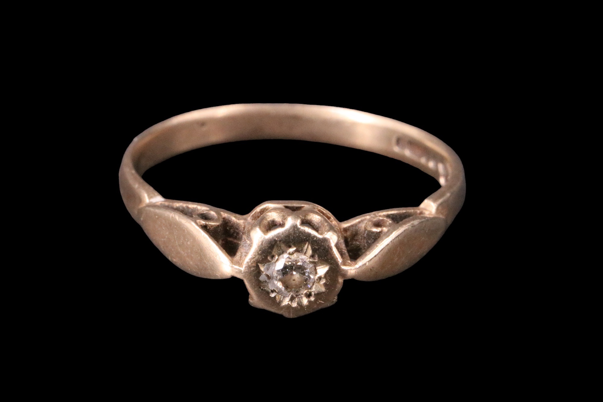 A solitaire diamond ring, having an illusion set 2.5 mm diamond brilliant set on an open gallery - Image 2 of 9