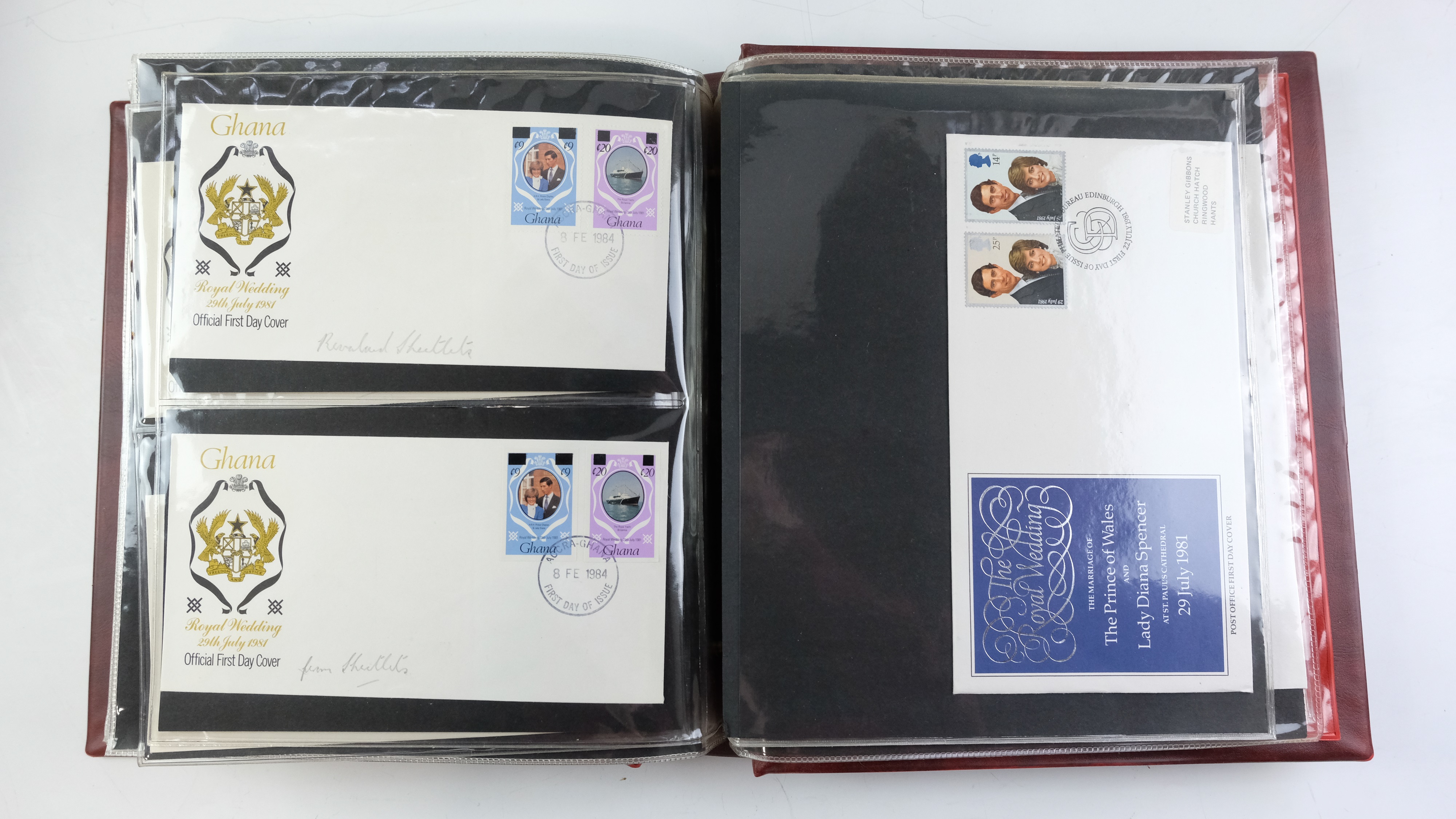 A large quantity of albums containing various world stamp covers including royal commemoratives, - Image 25 of 154