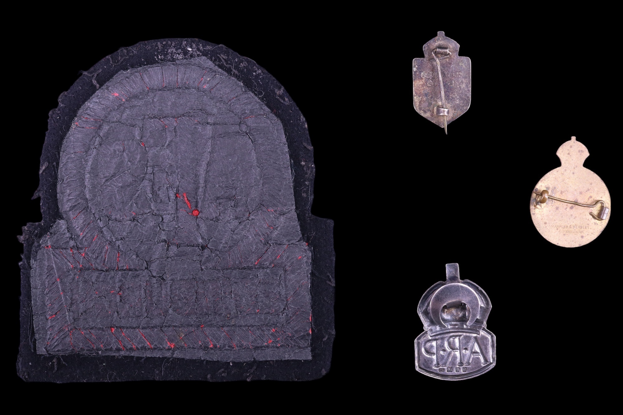 Second World War Edinburgh Auxiliary Fire Service, ARP and Women's Land Army badges together with - Image 2 of 2