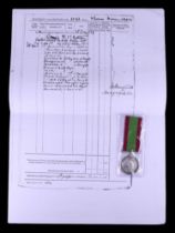 An Afghanistan Medal 1878-80 to 10,B/1227 Sergeant Thomas Harrison Appleby, 2nd Battalion 14th