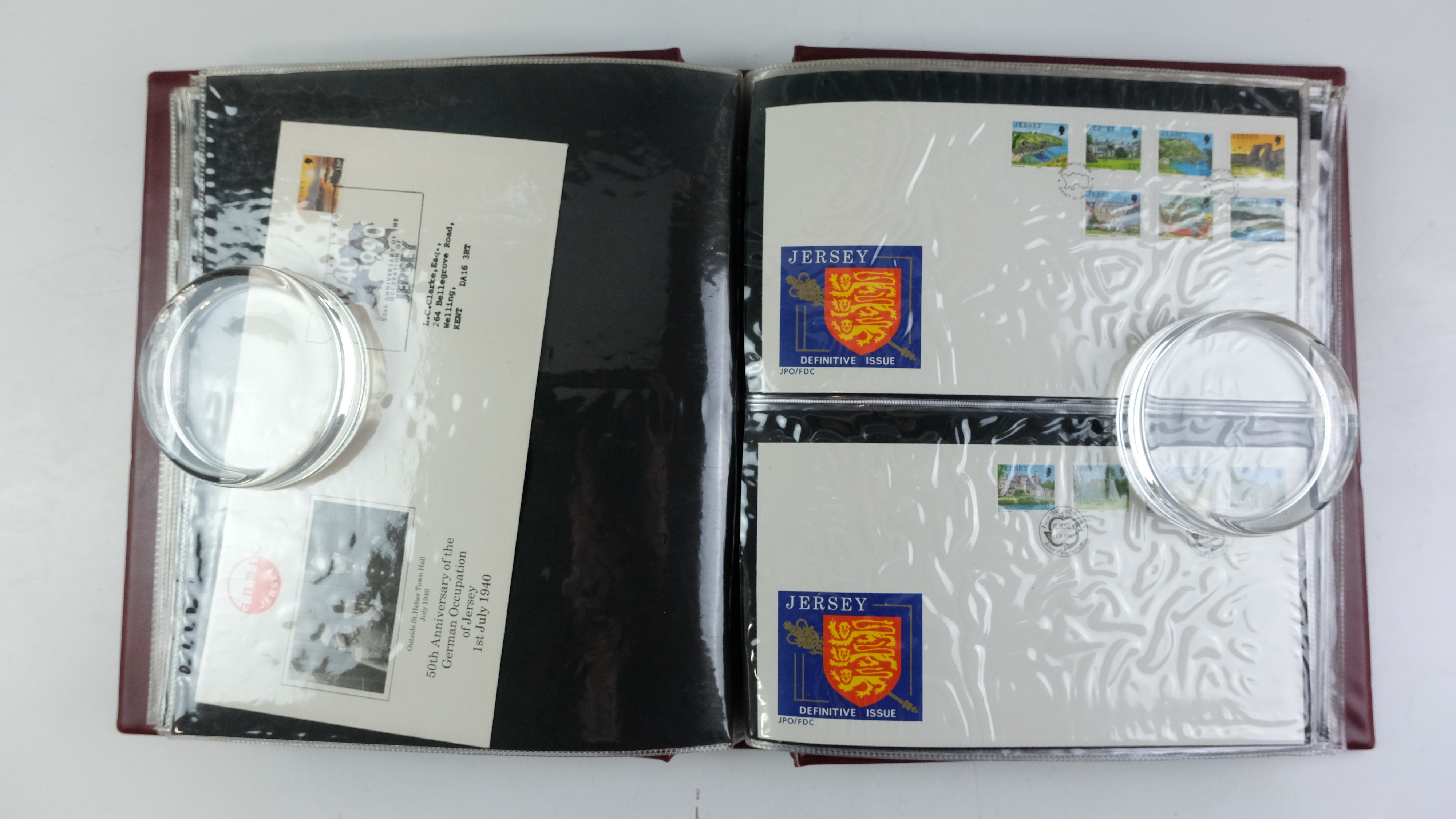A large quantity of albums containing various world stamp covers including royal commemoratives, - Image 56 of 154