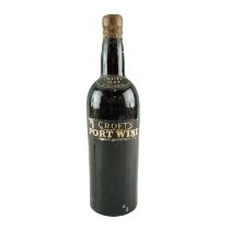 A bottle of Croft's 1927 vintage Port wine, 1400 g