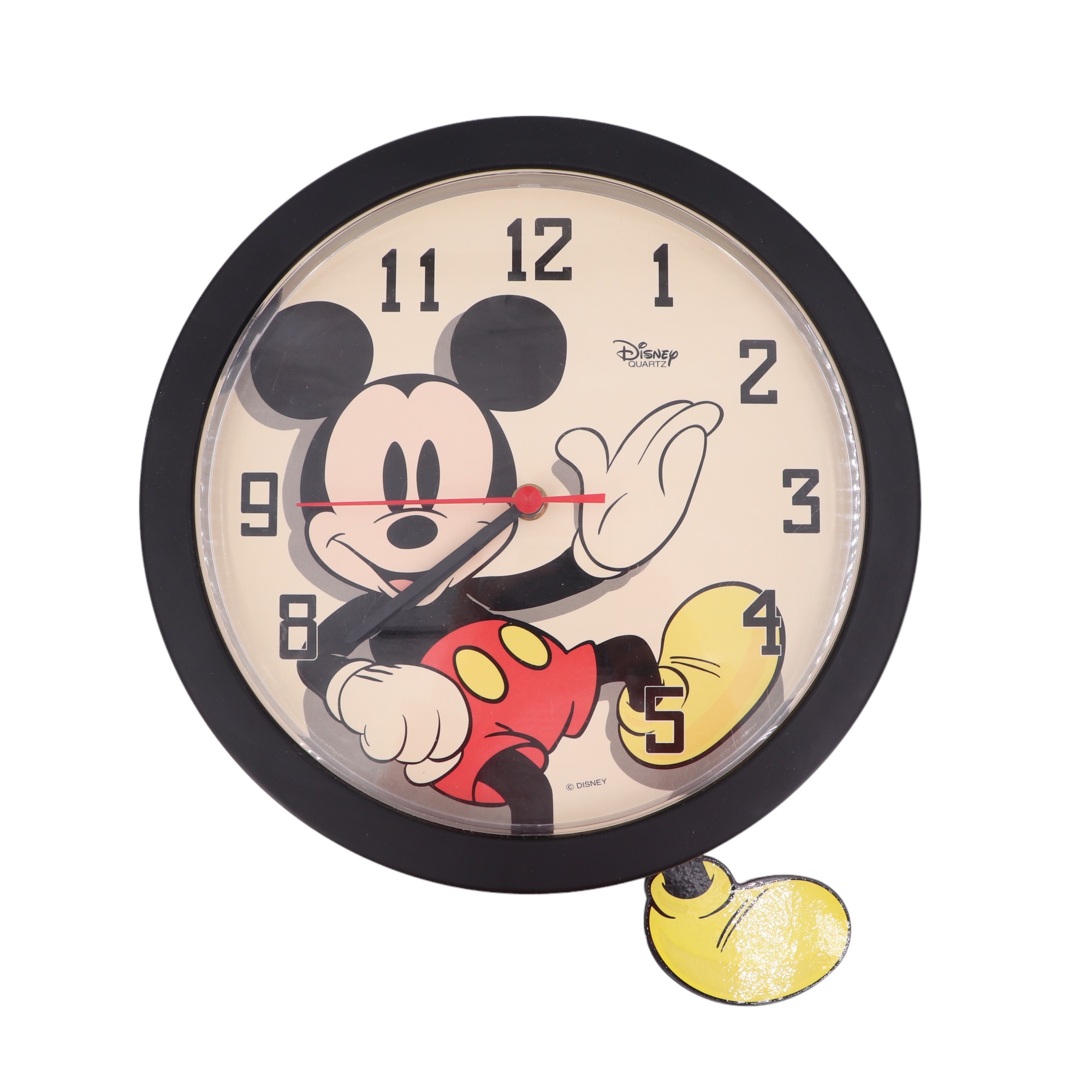 A novelty Disney Mickey Mouse wall clock, late 20th Century, diameter 29 cm - Image 2 of 2