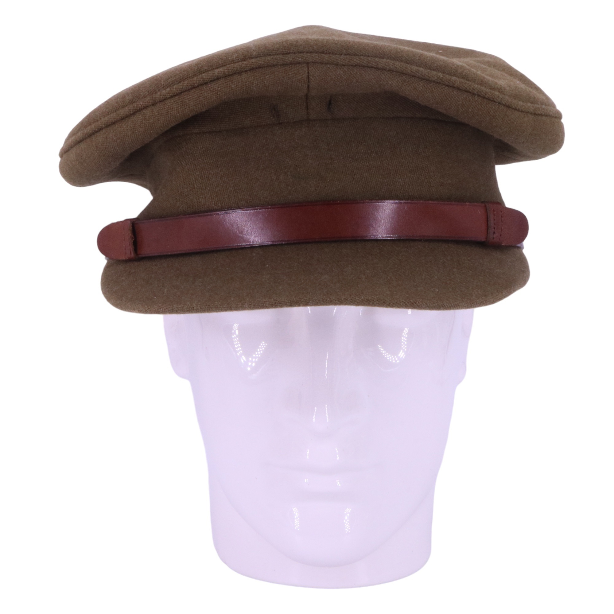 Two George VI army officers' Service Dress caps, one bearing a Northumberland Fusiliers cap badge - Image 8 of 13