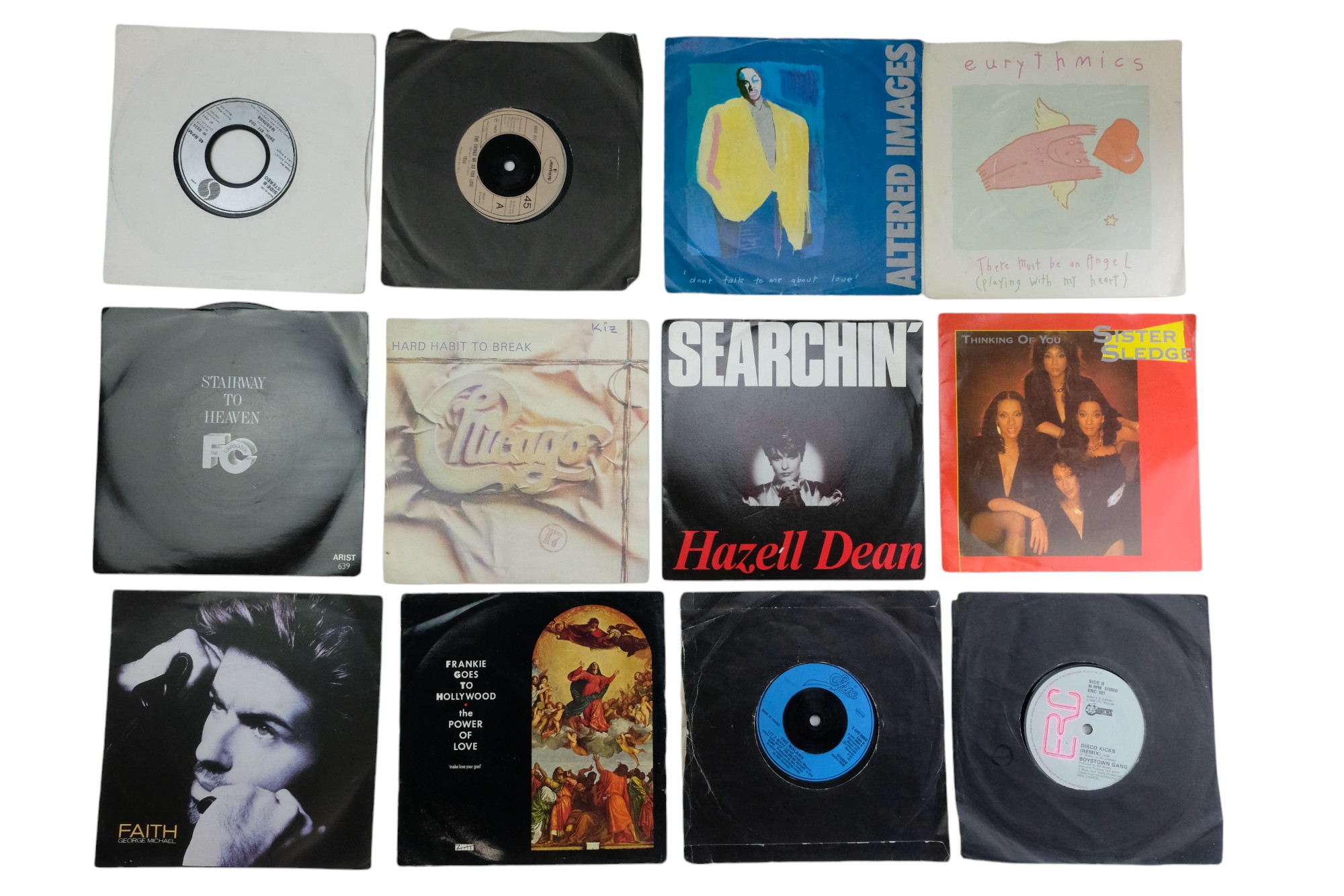 A quantity of vinyl record albums and singles including Madonna, Fleetwood Mac, Status Quo, etc - Image 5 of 6