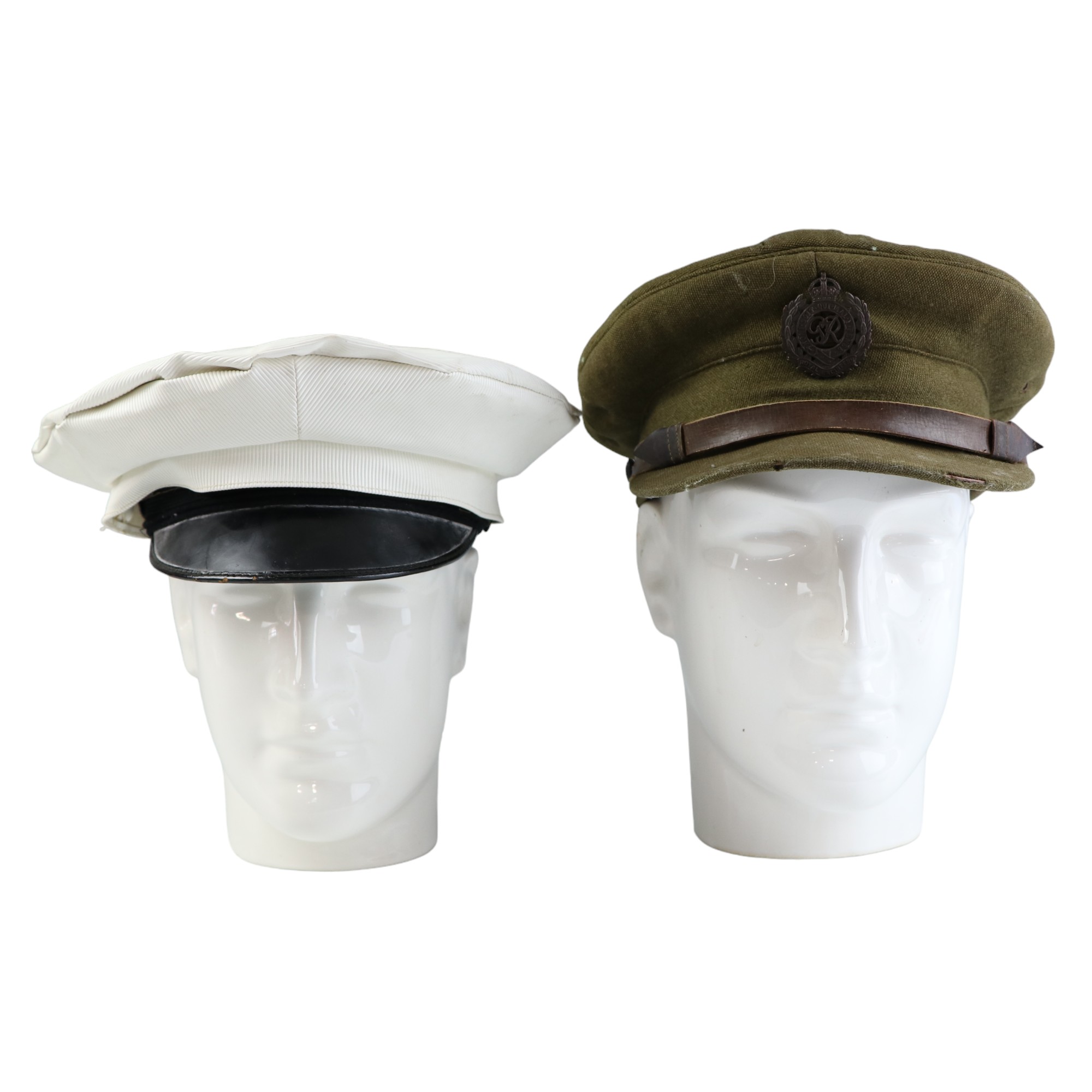 Sundry military and other uniform caps including a mid-20th Century French navy rating's cap, a QEII - Image 14 of 25