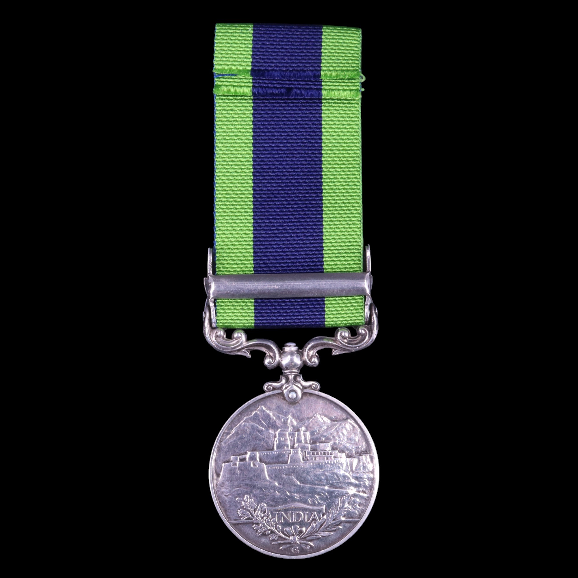 An India General Service Medal with North West Frontier 1930-31 clasp to 3594562 Pte V Dobson, - Image 2 of 4