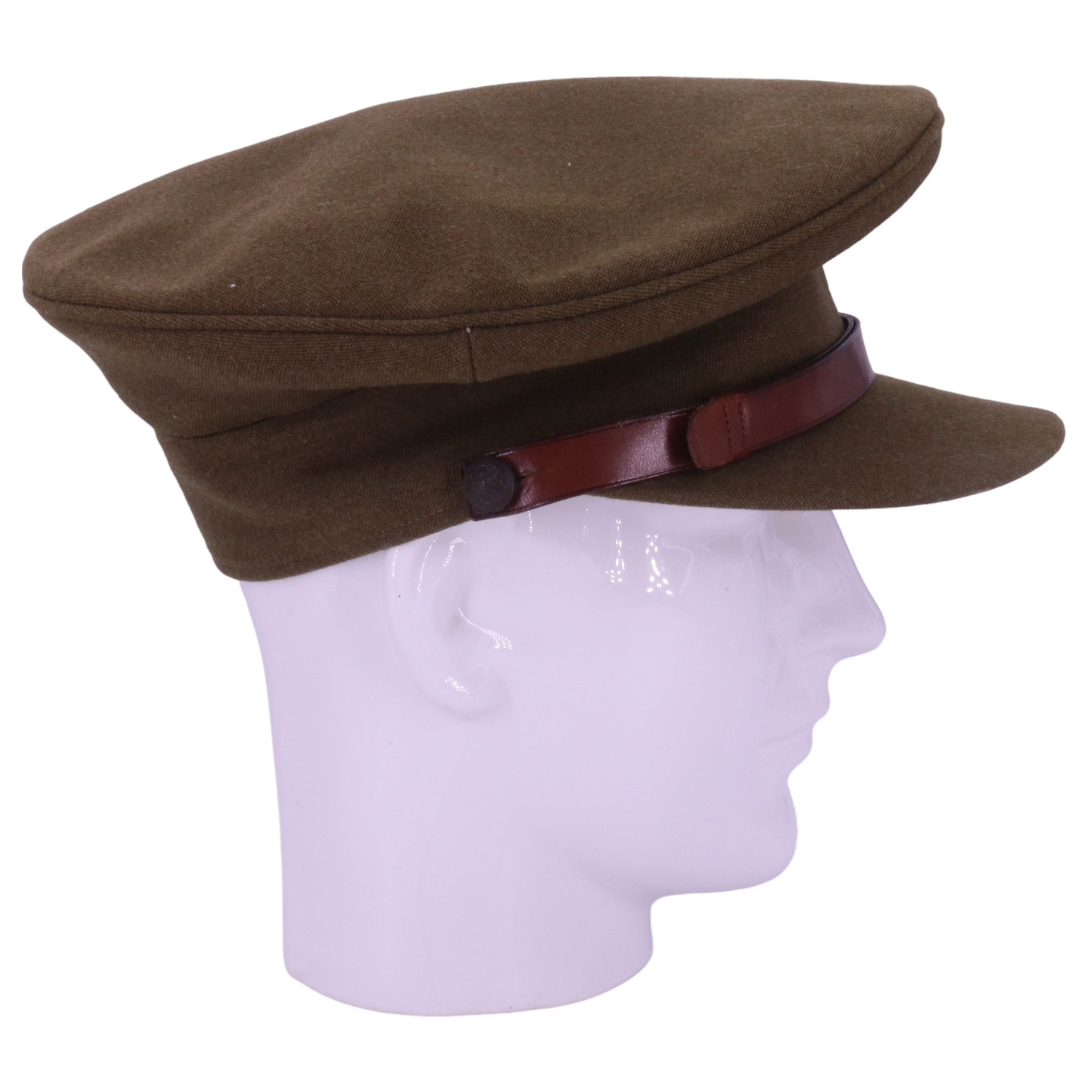 Two George VI army officers' Service Dress caps, one bearing a Northumberland Fusiliers cap badge - Image 11 of 13