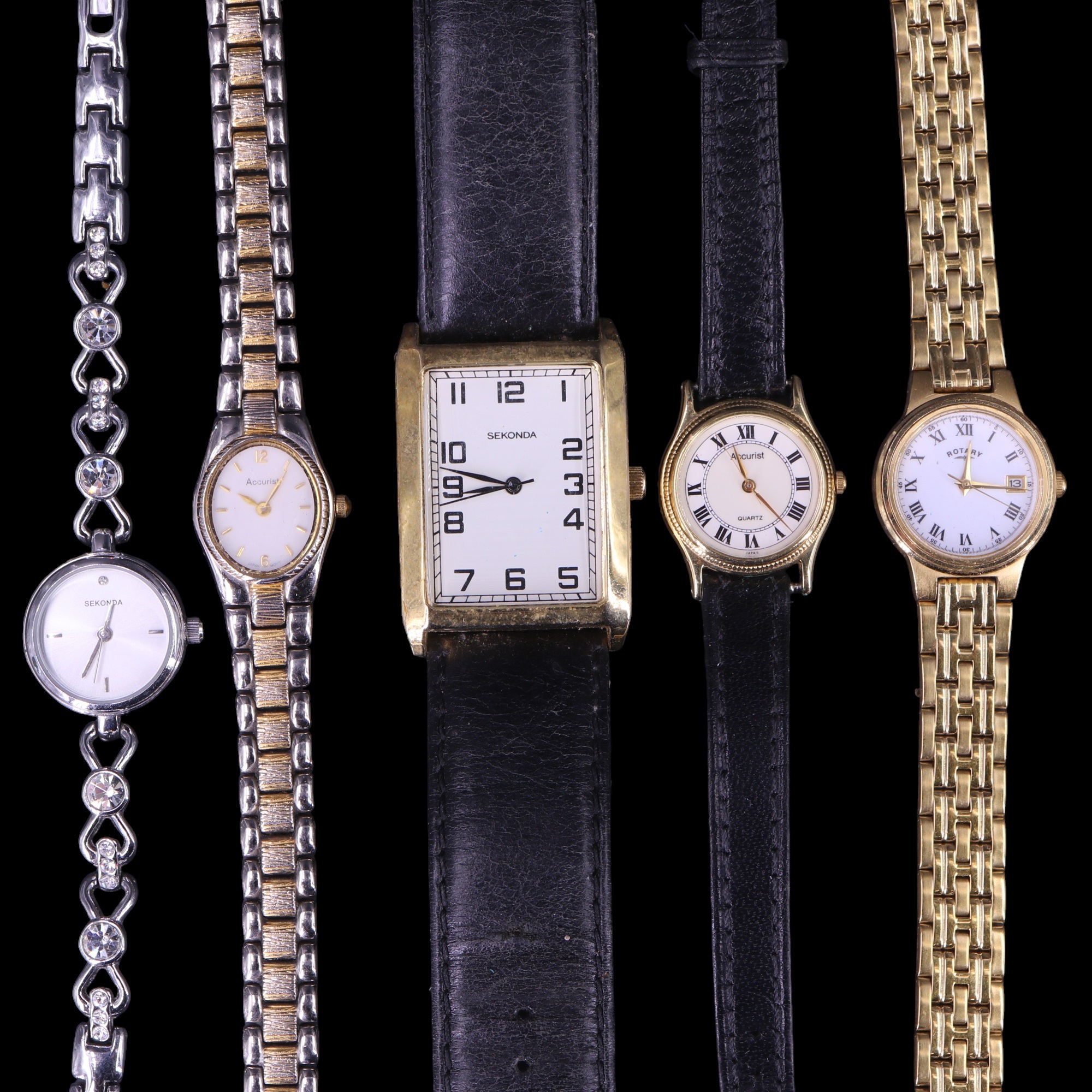 A group of ladies' wristwatches including a boxed Accurist, Sekonda, Timex, Rotary, and a Rodos by - Image 2 of 4