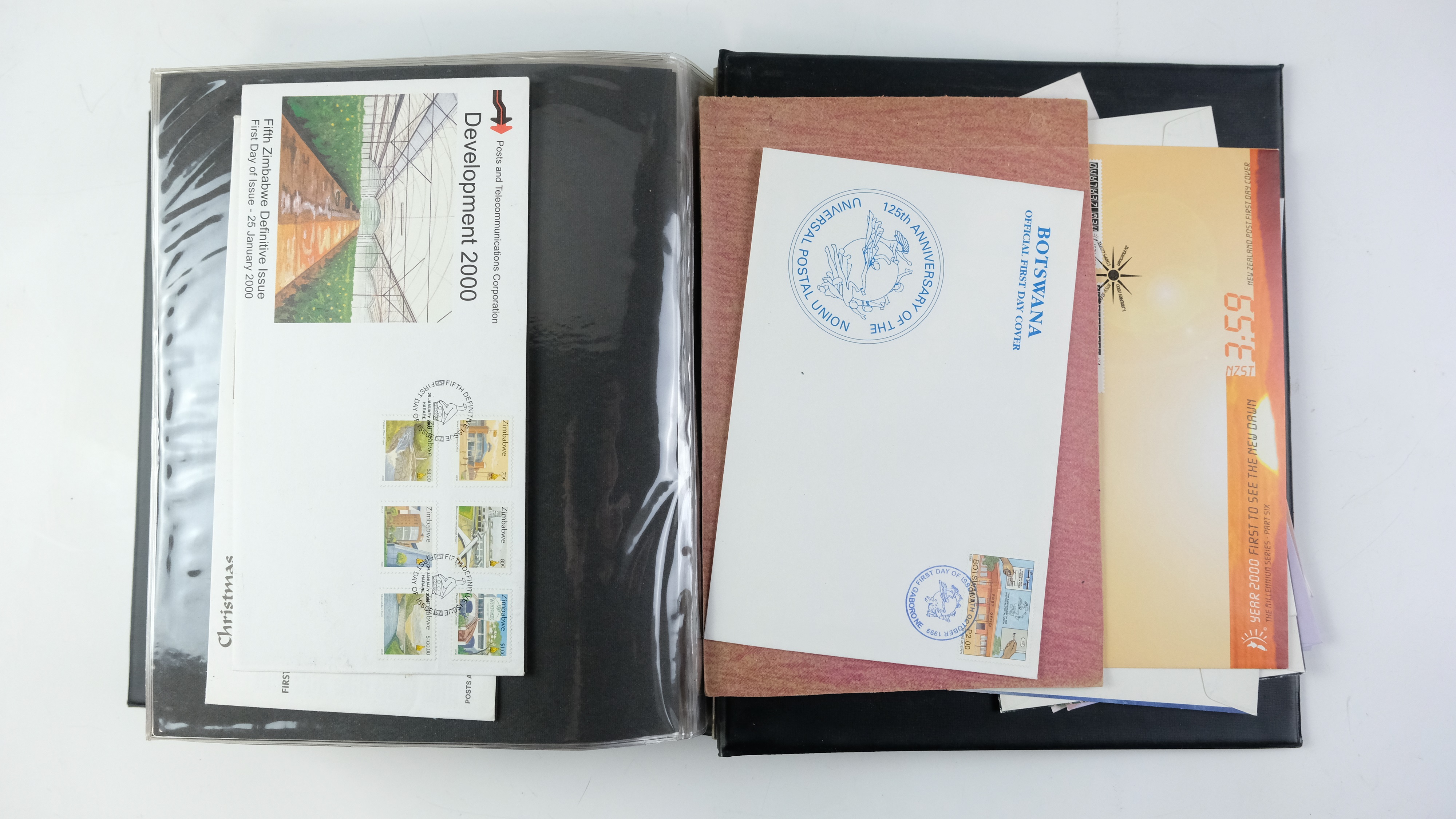 A large quantity of albums containing various world stamp covers including royal commemoratives, - Image 107 of 154